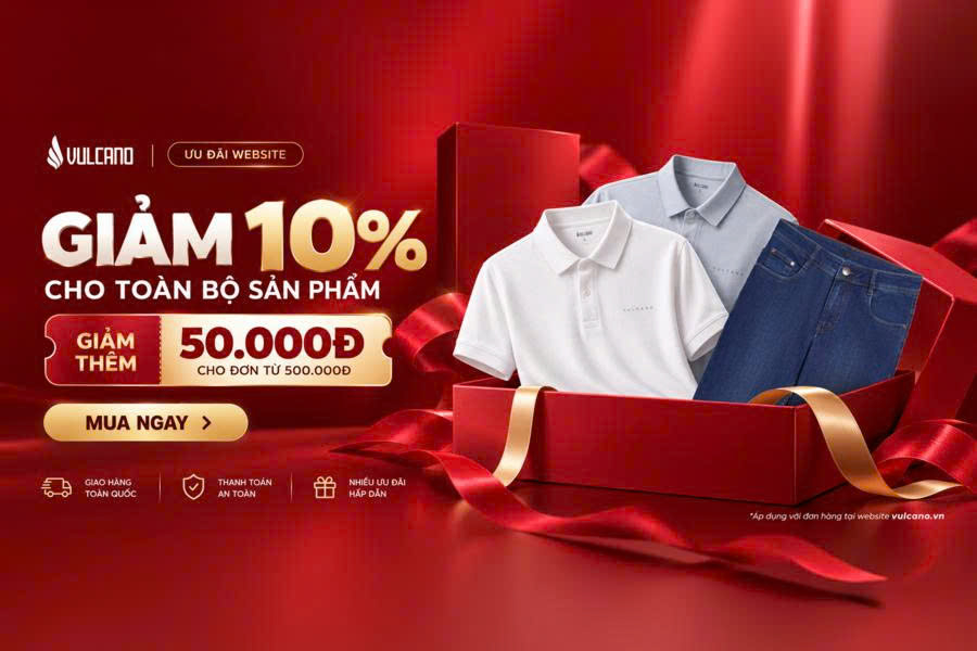  Ưu Đãi WEBSITE Giảm 10% Toàn Bộ Sản Phẩm, Giảm Thêm 50K 