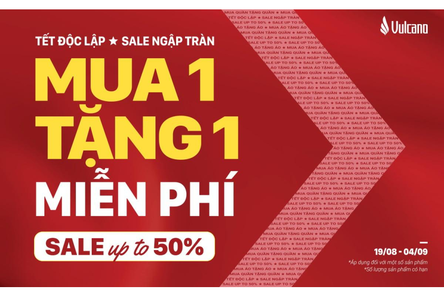 Đón Quốc Khánh 02/09 - Vulcano Tri Ân Ưu Đãi Đặc Biệt