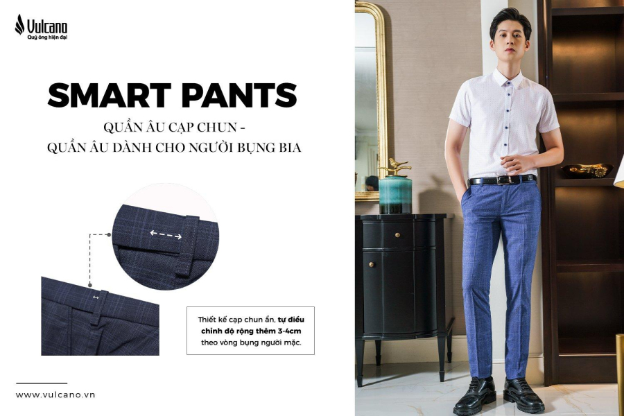 Smart Pants - Quần Âu Cạp Chun Cho Người Bụng Bia