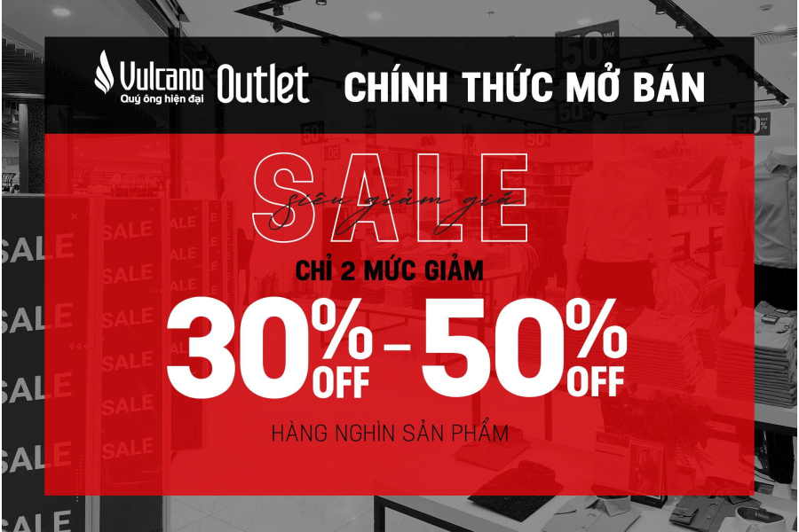 Vulcano Chính Thức Mở Bán Hệ Thống Gian Hàng Outlet