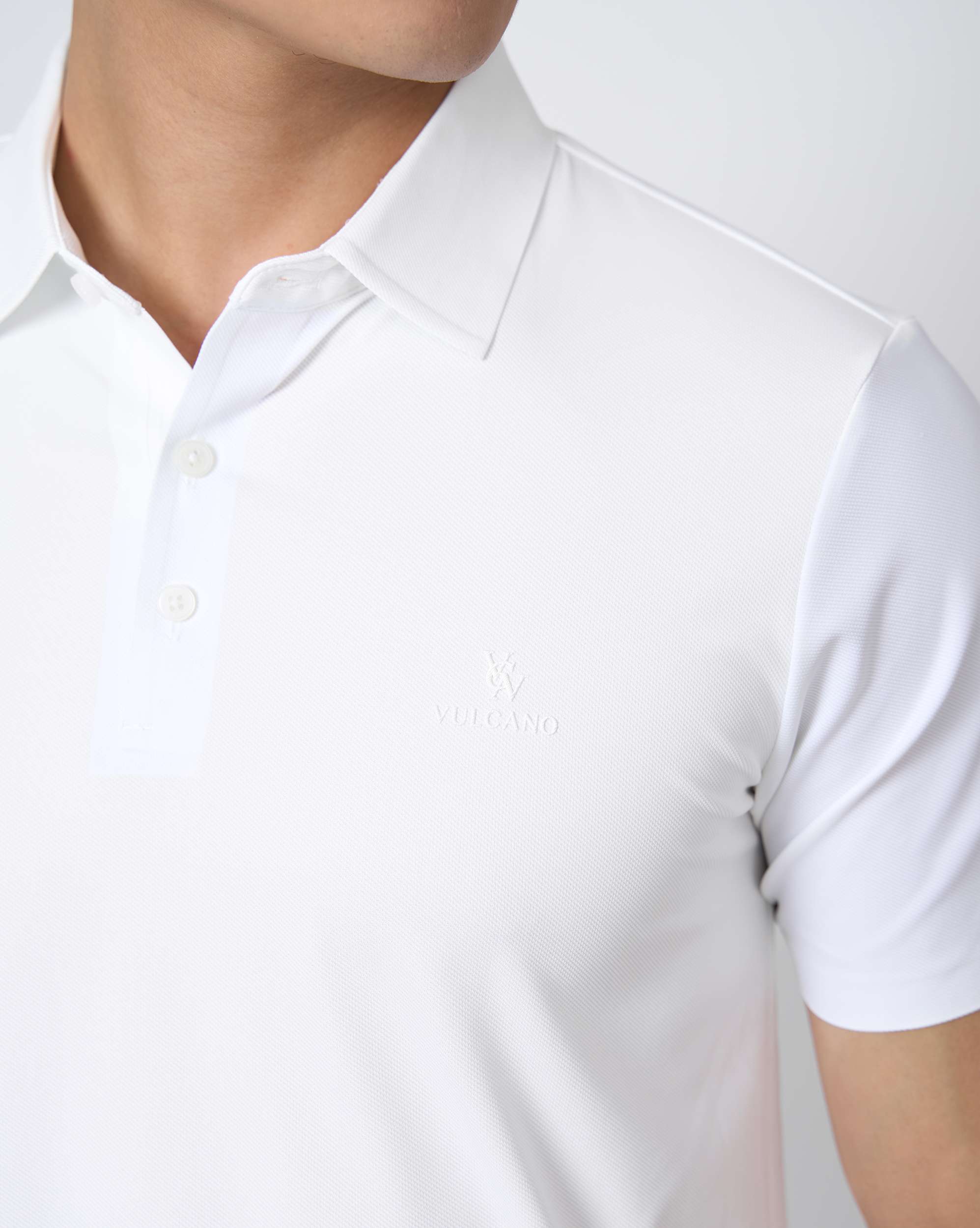 Áo Polo Nam Thể Thao Seamless 5003 - Màu Trắng