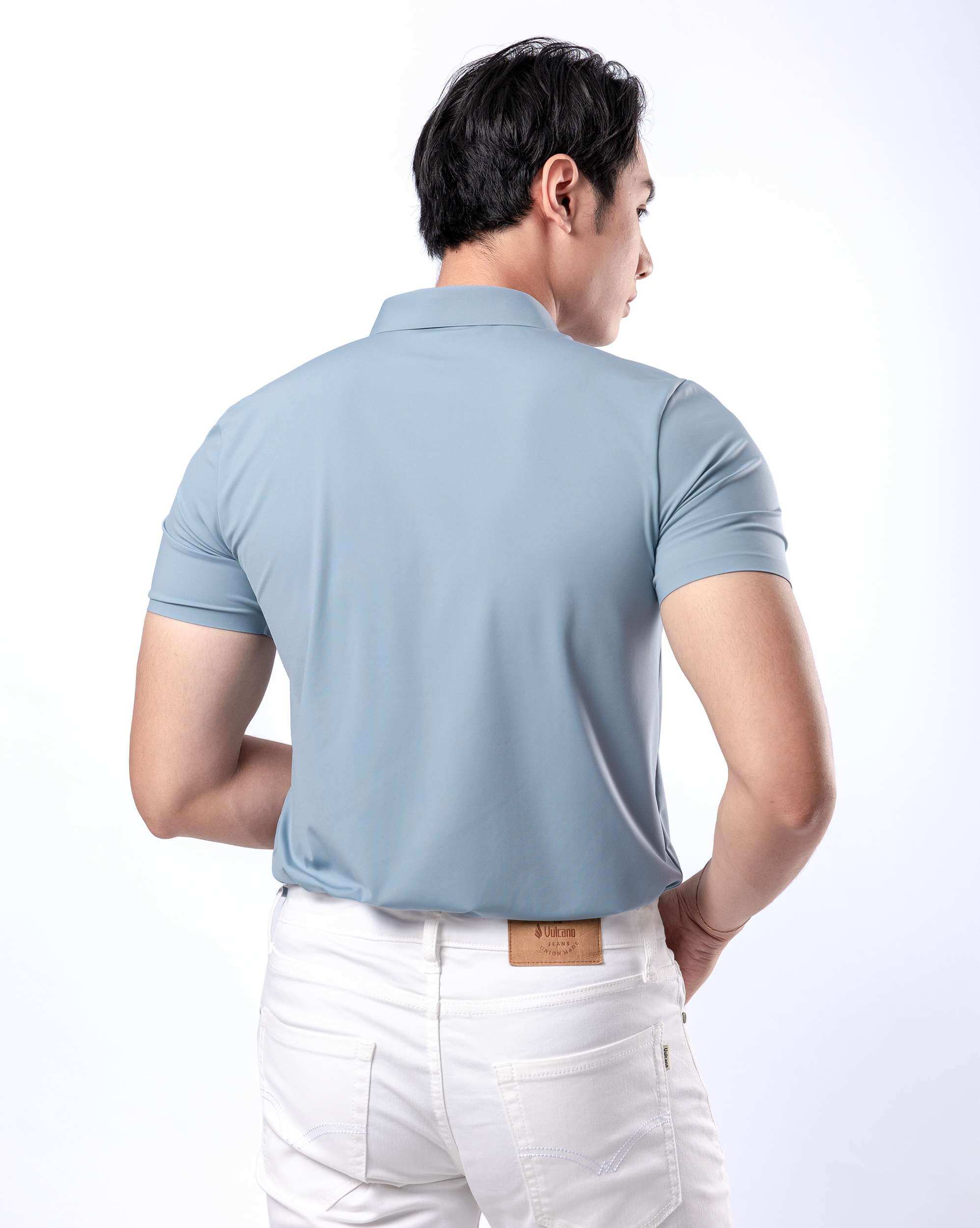 Áo Polo Nam Thể Thao Seamless 5004 - Màu Xanh Pastel