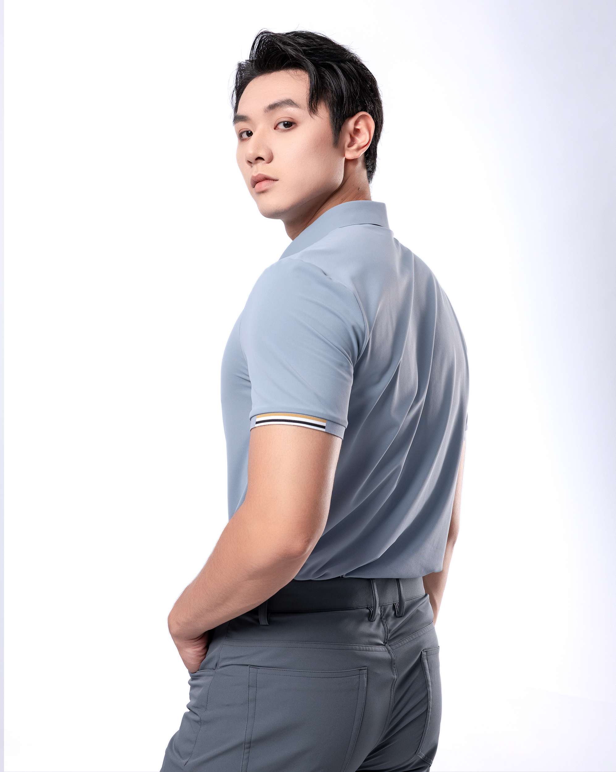 Áo Polo Nam Thể Thao 5006 - Màu Xanh Pastel