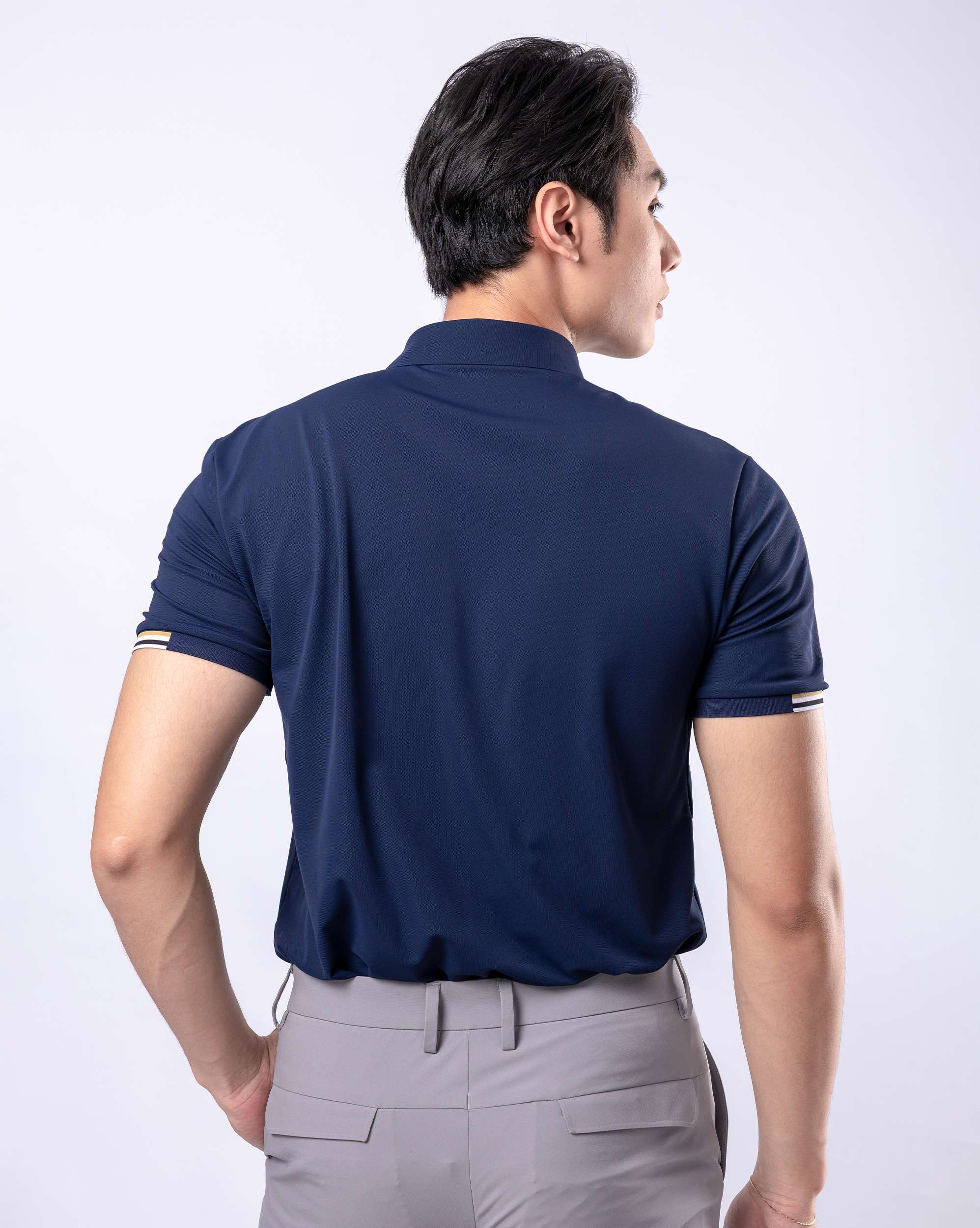 Áo Polo Nam Thể Thao 5006 - Màu Xanh Tím Than