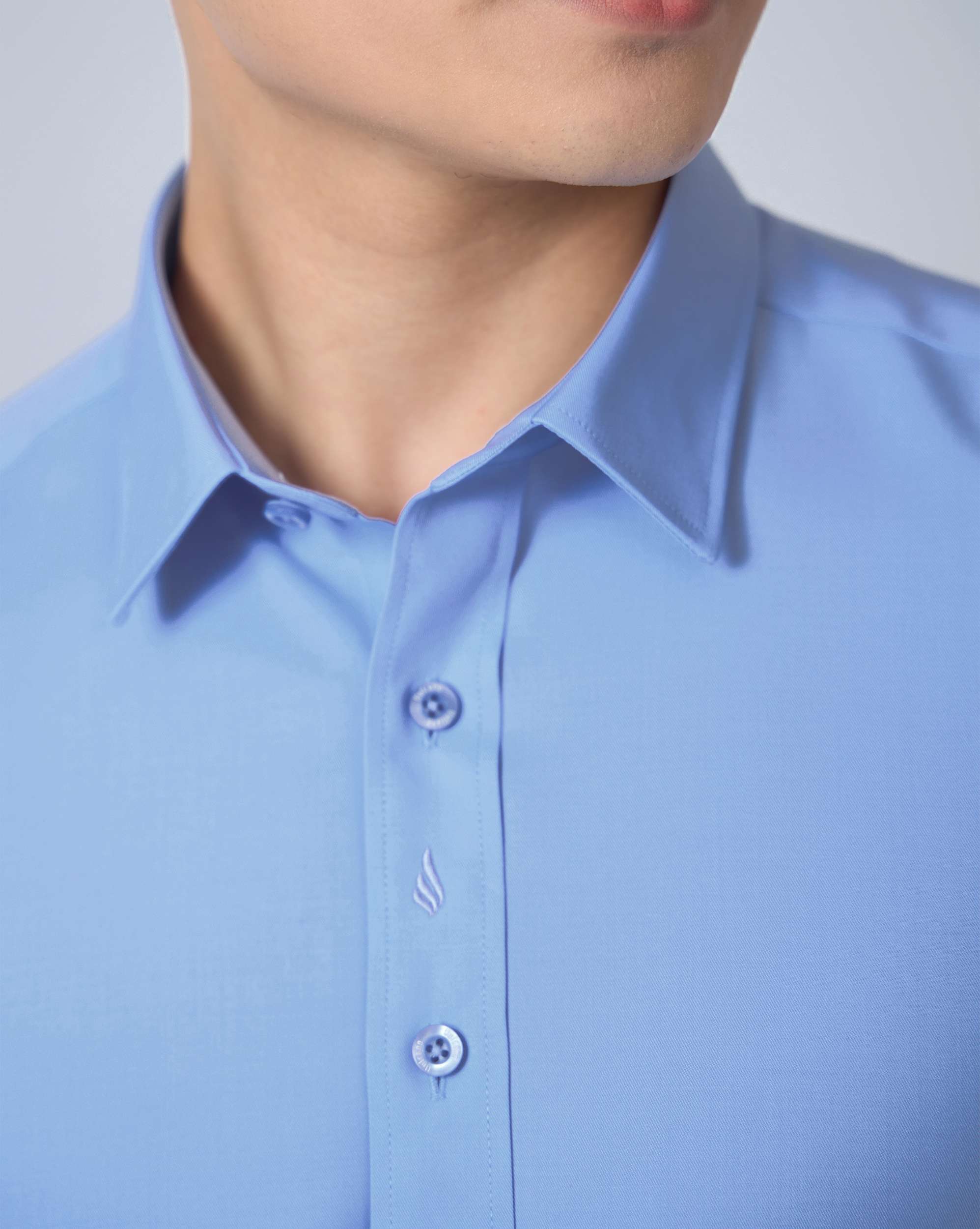 Áo Sơ Mi Ngắn Tay Nam Cao Cấp 5019 - Màu Xanh Pastel