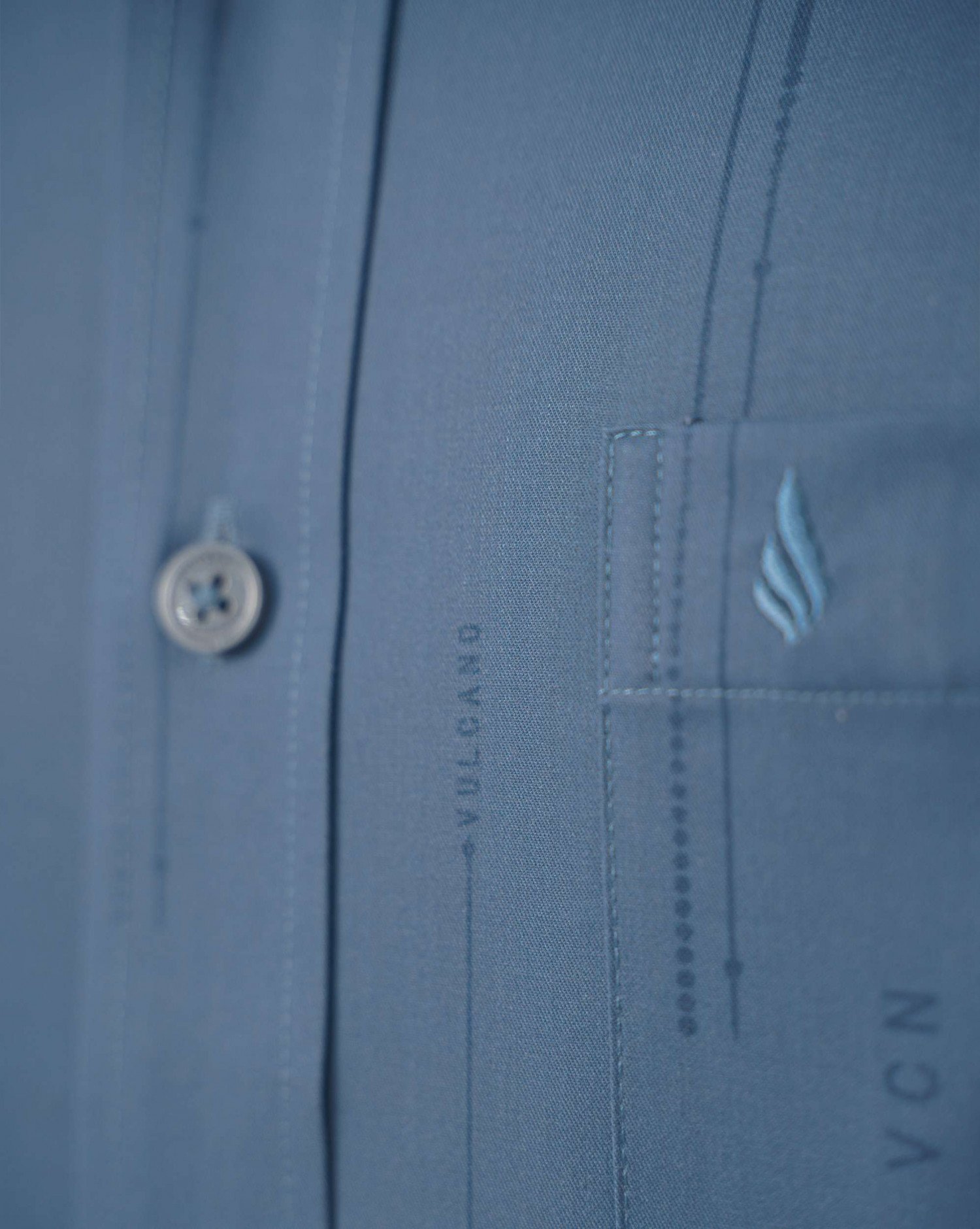 Áo Sơ Mi Ngắn Tay Nam Cao Cấp 5016 - Màu Xanh Navy Kẻ Chìm
