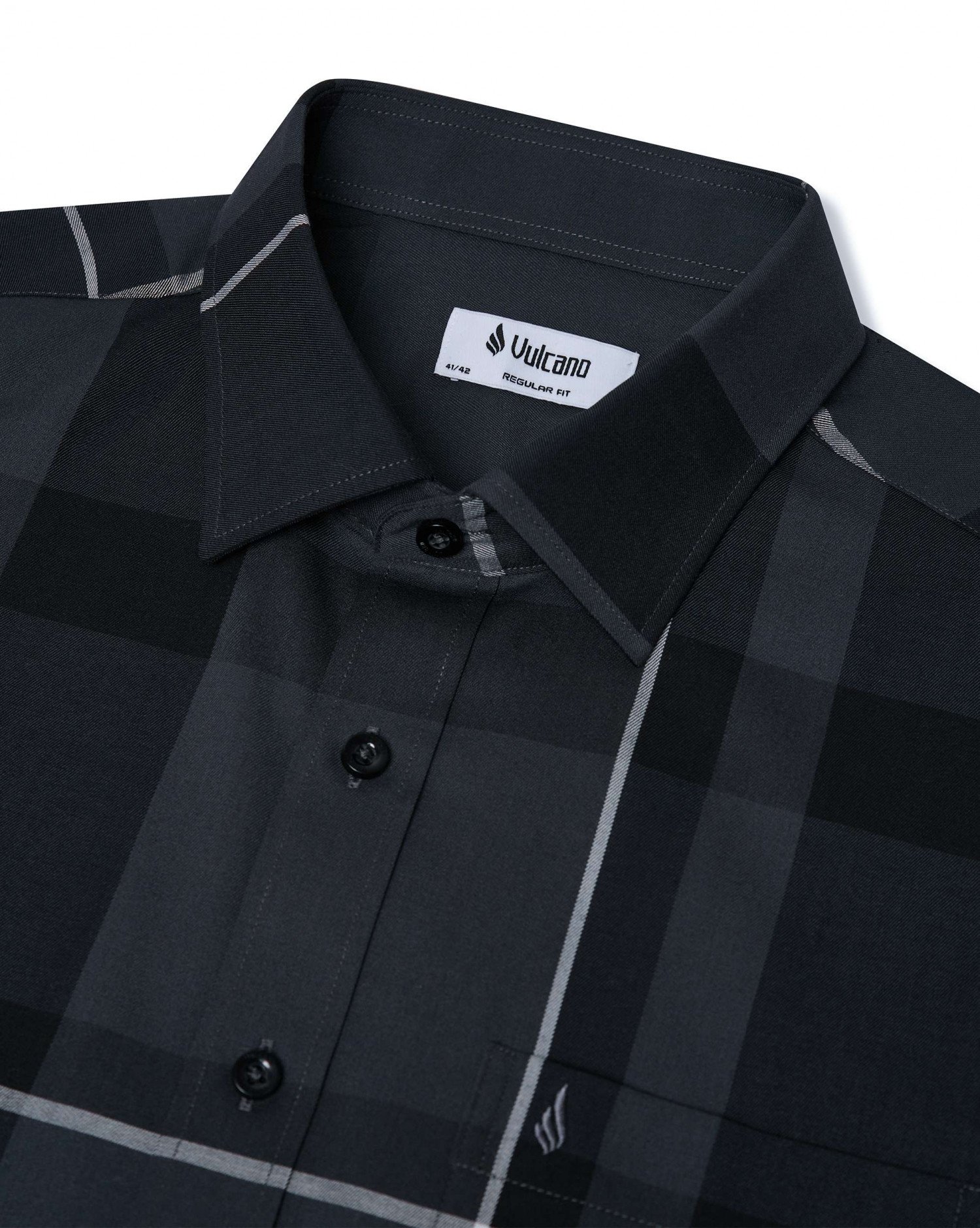 Áo Sơ Mi Ngắn Tay Nam Cao Cấp 5023 - Màu Xám Chì Kẻ Sọc