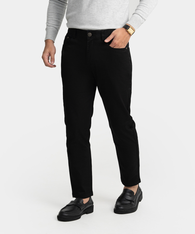 Quần Khaki Nam Dáng Carrot Fit KC.25.A1 - Đen