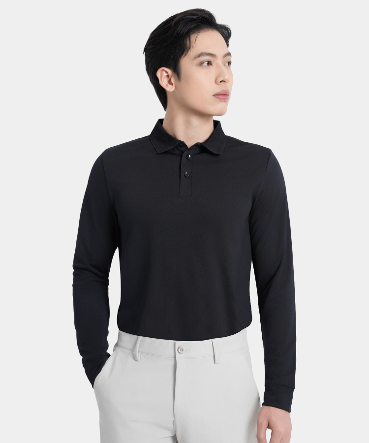 Áo Thun Dài Tay Nam Cổ Bẻ TD.25.A1