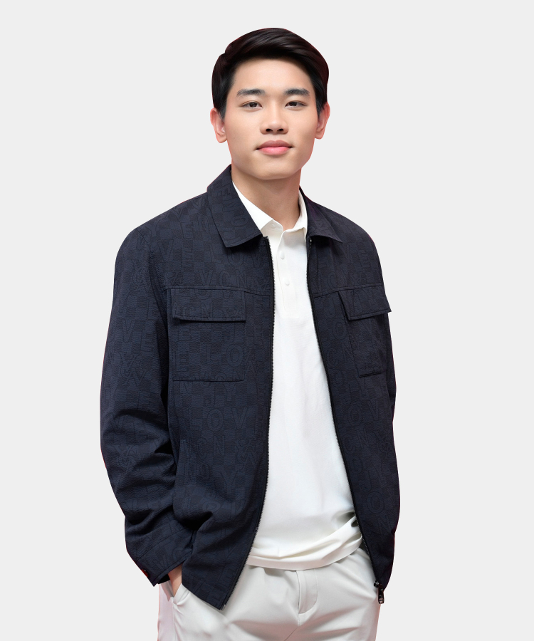 Áo Jacket Cổ Bẻ Nam In Hoạ Tiết RT.25.A5