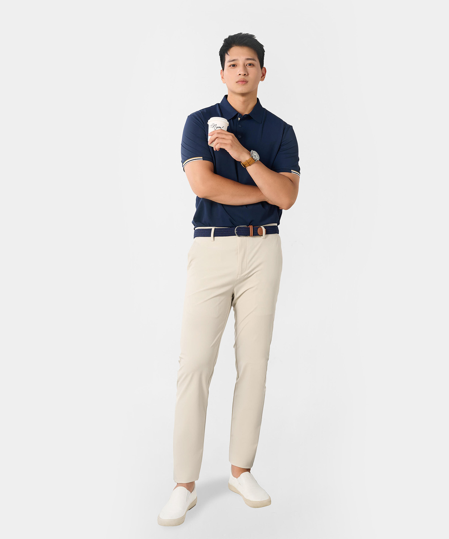 Quần Dài Nam UltraFLEX Premium Co Giãn 5002 - Màu Be