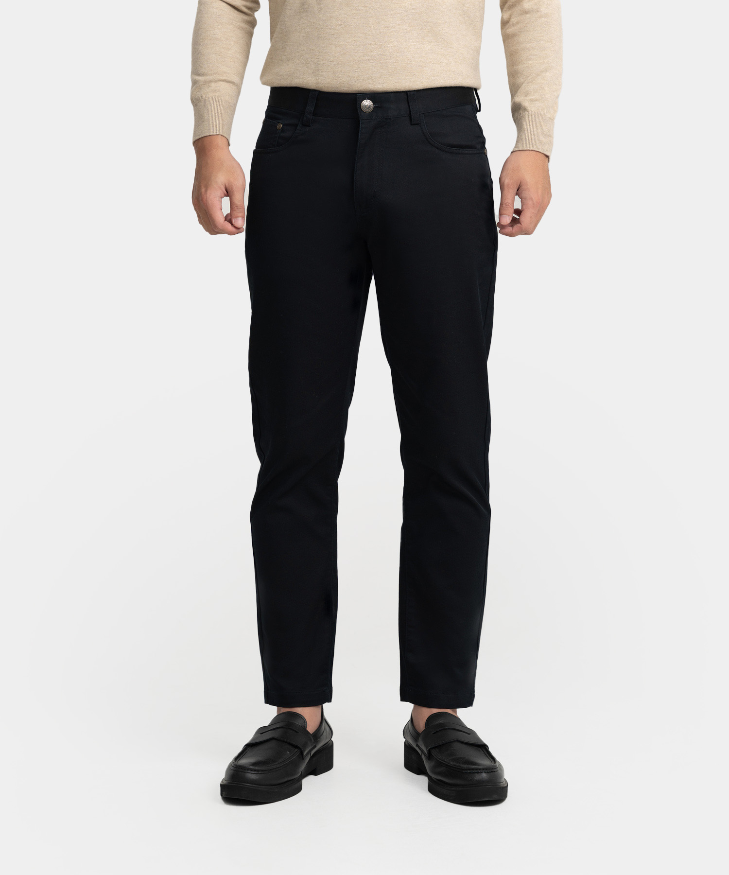 Quần Khaki Nam Dáng Carrot Fit KC.25.A1 - Đen Nhạt