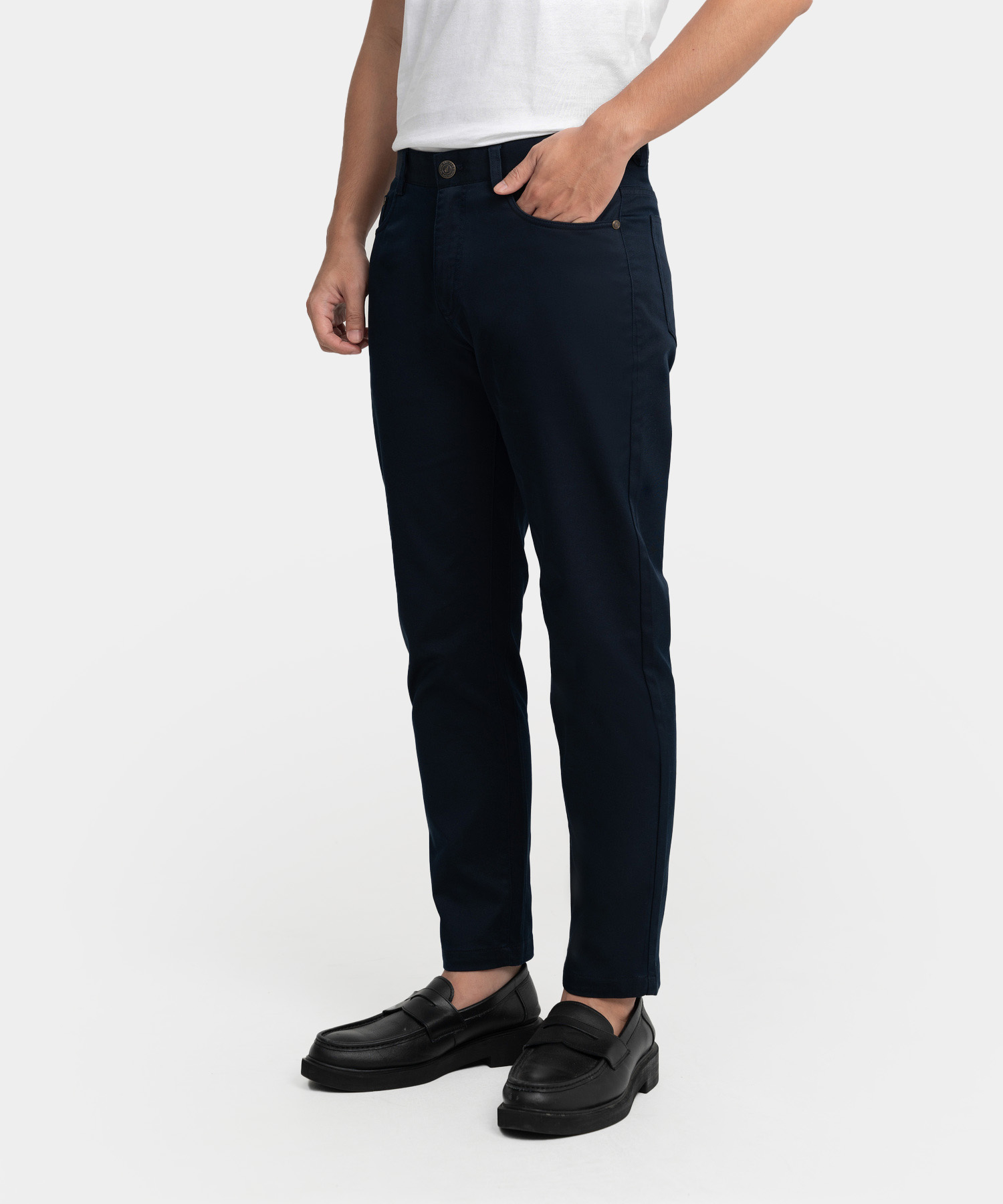 Quần Khaki Nam Dáng Carrot Fit KC.25.A1 - Xanh