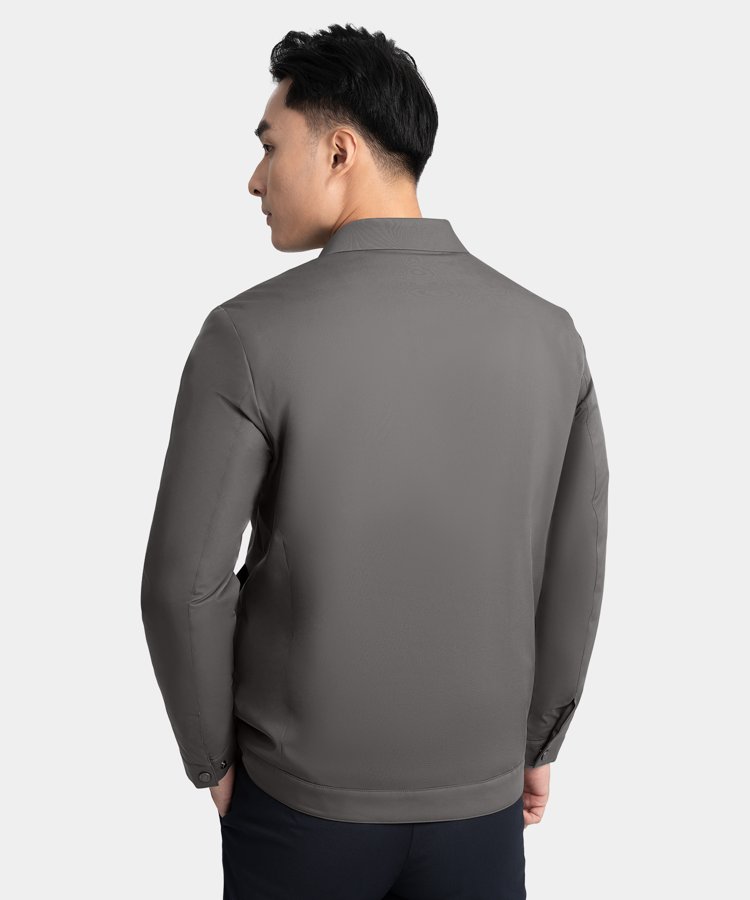 Áo Jacket Nam Cổ Bẻ Chần Bông RT.25.A2 - Ghi