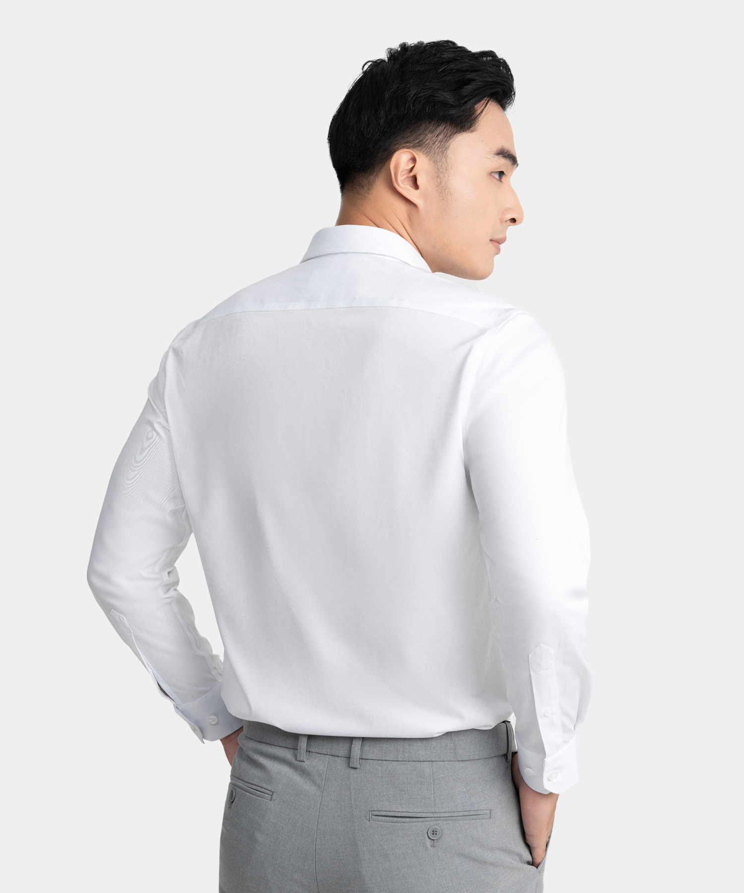 Áo Sơ Mi Dài Tay Nam Màu Trắng AR.WH.25.A1-1