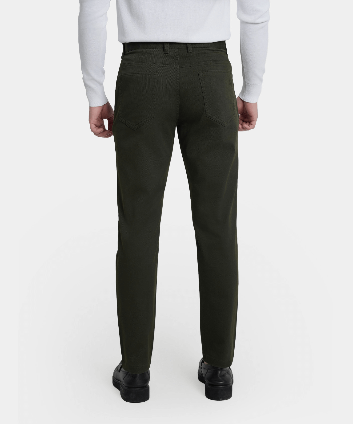 Quần Khaki Nam Dáng Carrot Fit KC.25.A1 - Xanh Rêu