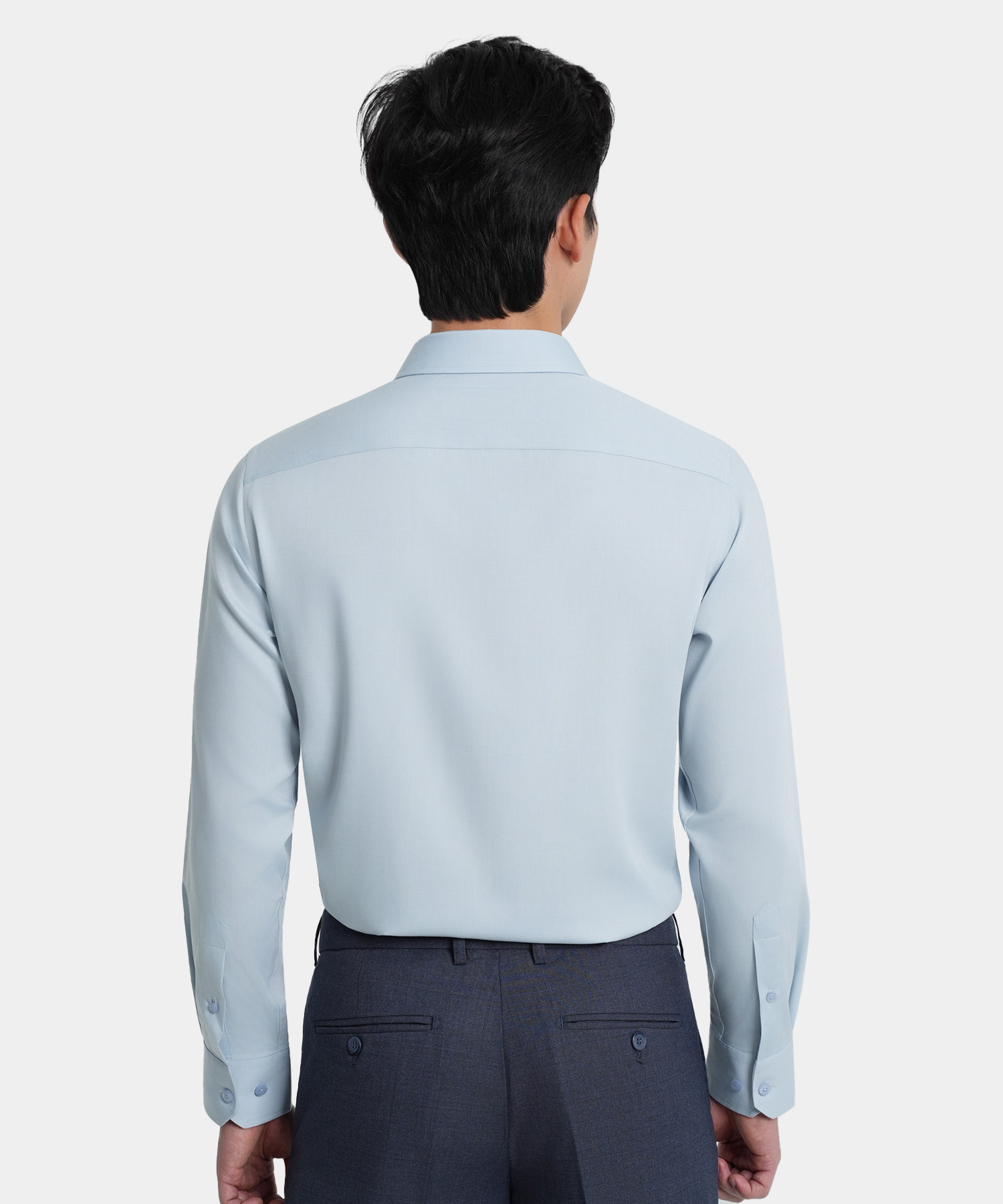 Áo Sơ Mi Dài Tay Nam Hoạ Tiết AS.25.B11 - Xanh Da Trời