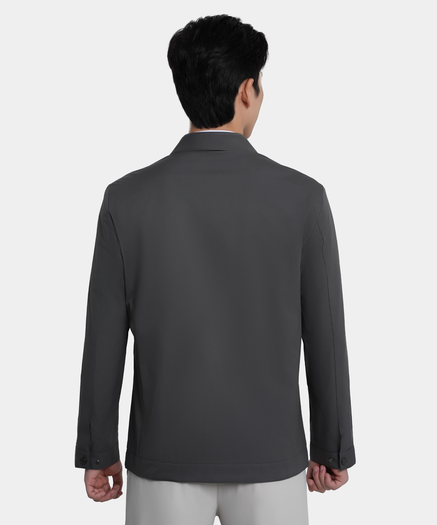 Áo Khoác Cổ Bẻ RT.25.A1 - Ghi