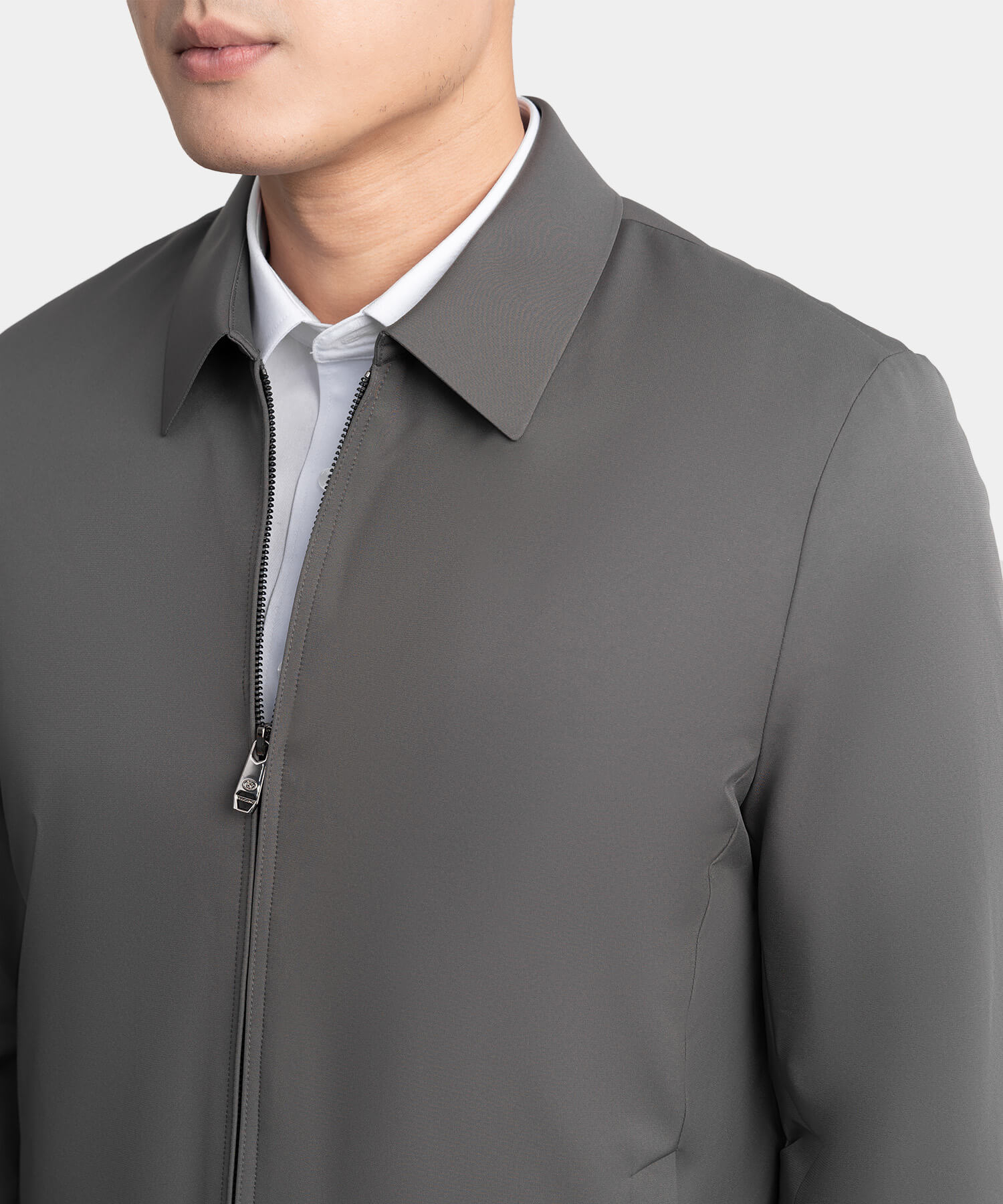 Áo Jacket Nam Cổ Bẻ Chần Bông RT.25.A2 - Ghi