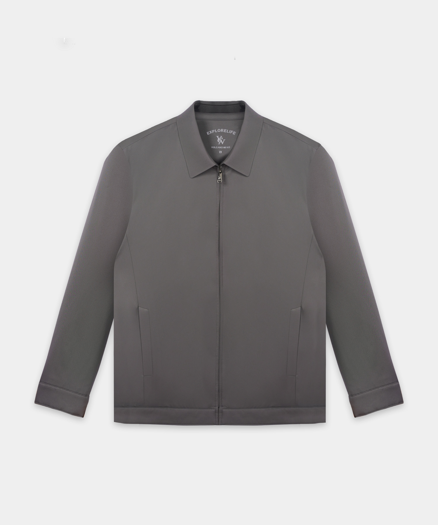 Áo Jacket Nam Cổ Bẻ Chần Bông RT.25.A2 - Ghi