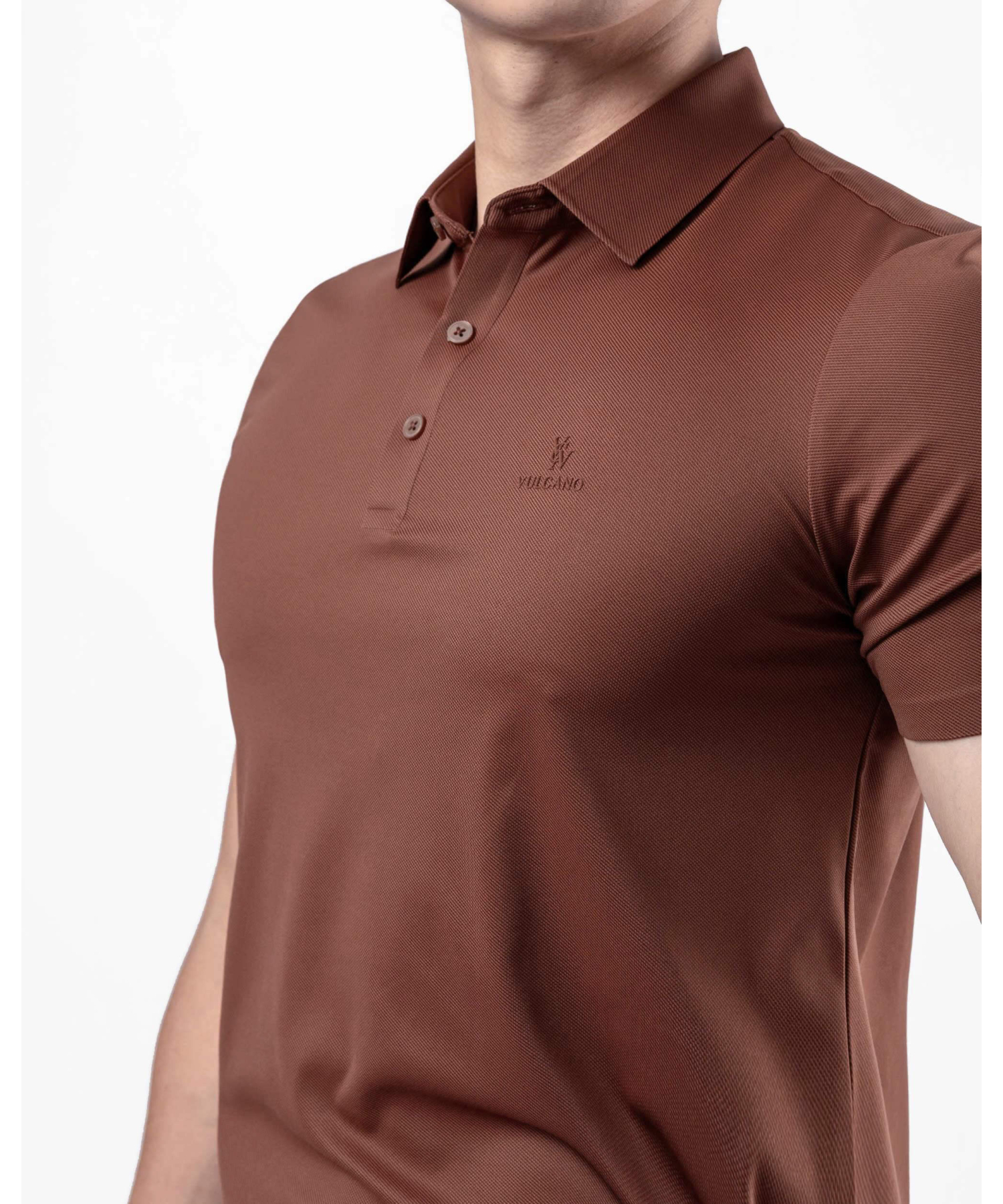 Áo Polo Nam Thể Thao Seamless Co Giãn 5003 - Cam