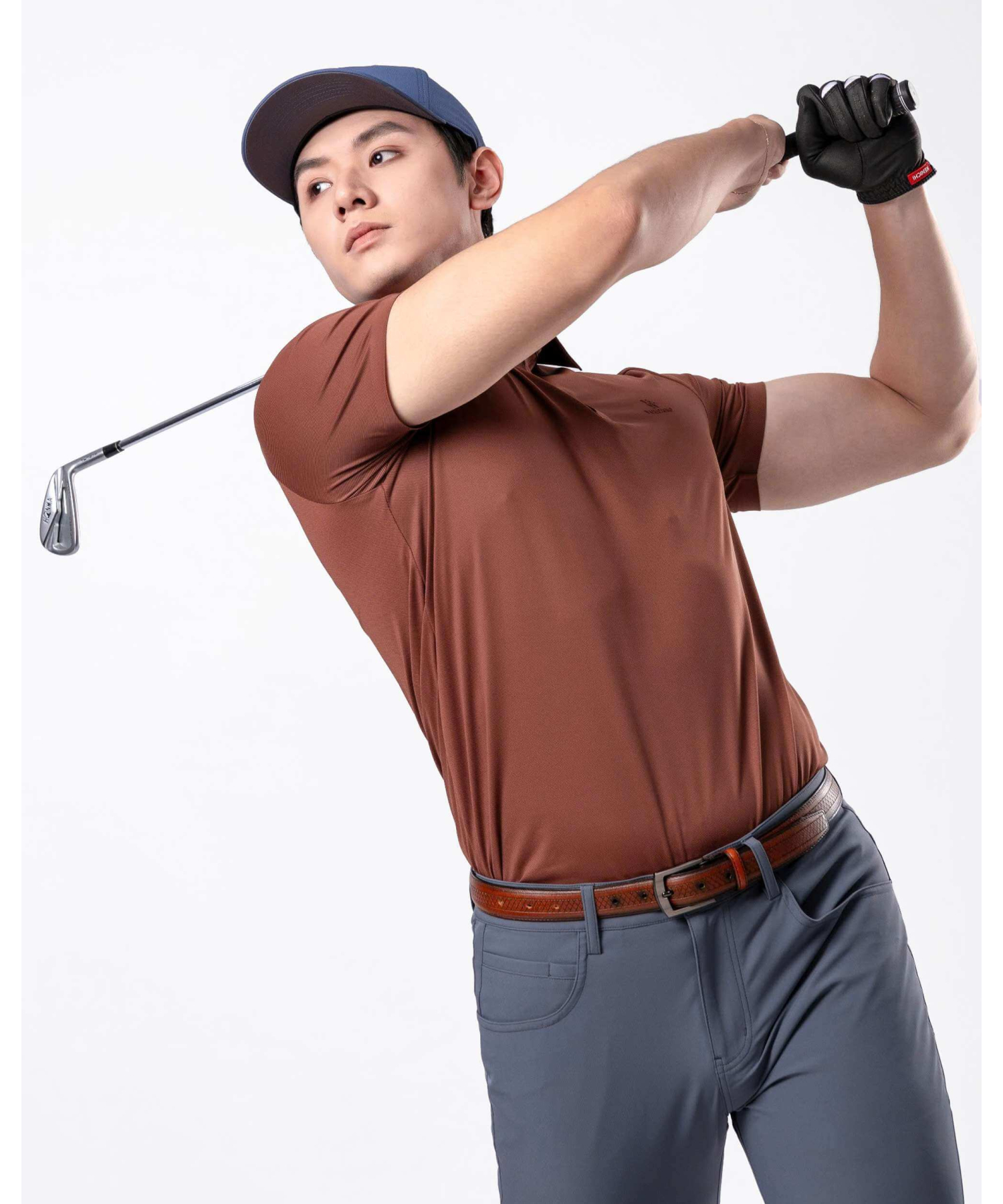 Áo Polo Nam Thể Thao Seamless Co Giãn 5003 - Cam