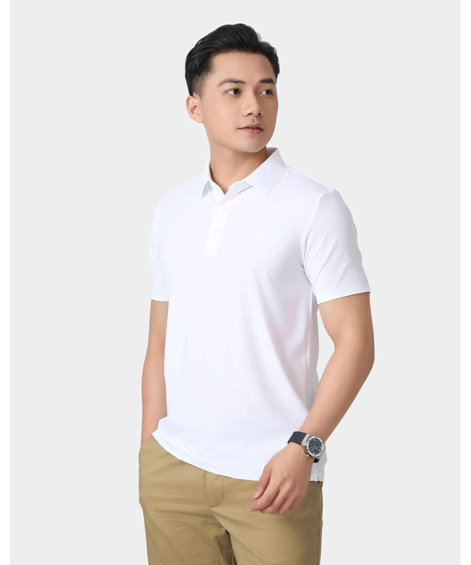 Áo Polo Nam Thể Thao Seamless 5004 - Trắng