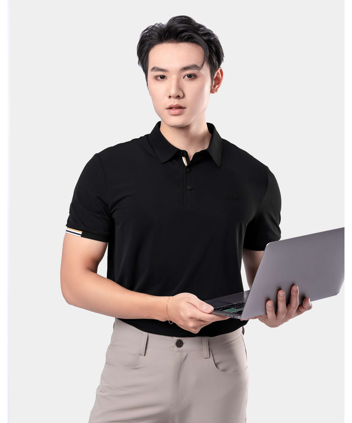Áo Polo Thể Thao Nam Co Giãn 5006 - Đen