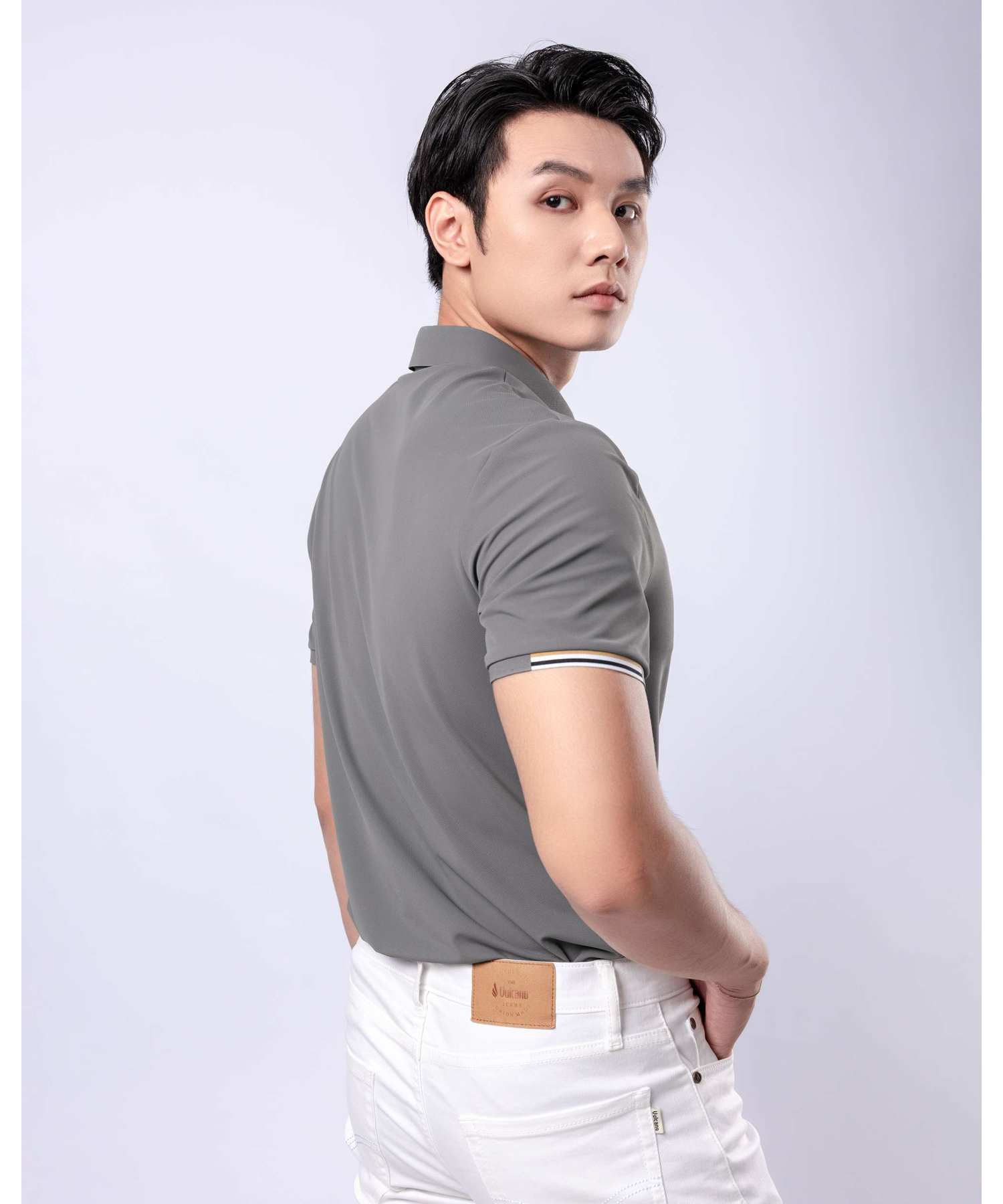 Áo Polo Thể Thao Nam Co Giãn 5006 - Ghi
