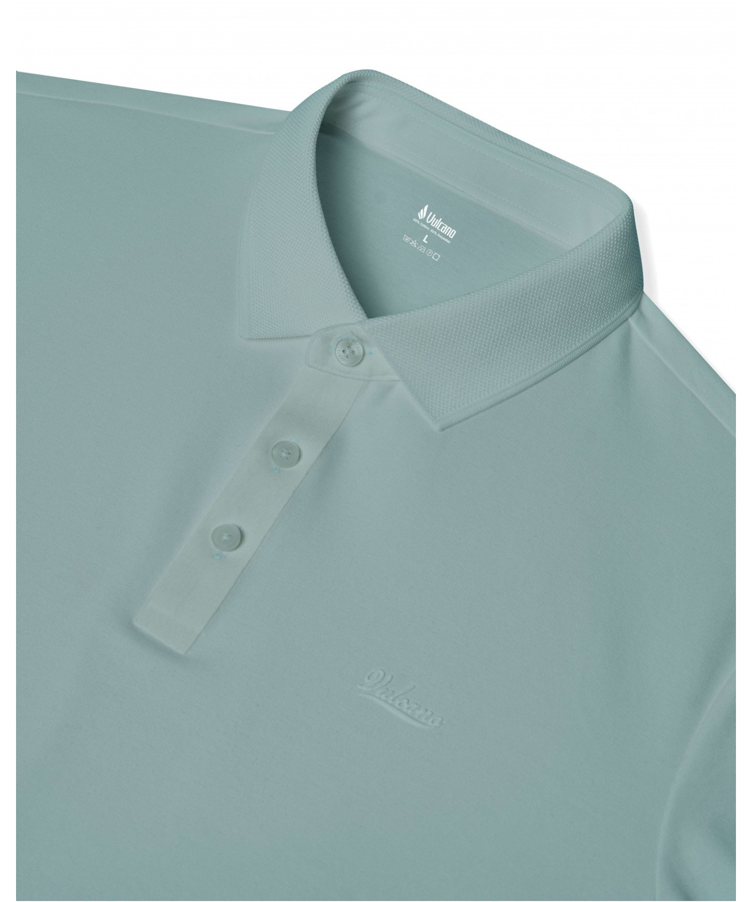 Áo Polo Nam Cotton Trơn 5005 - Xanh Nhạt 2