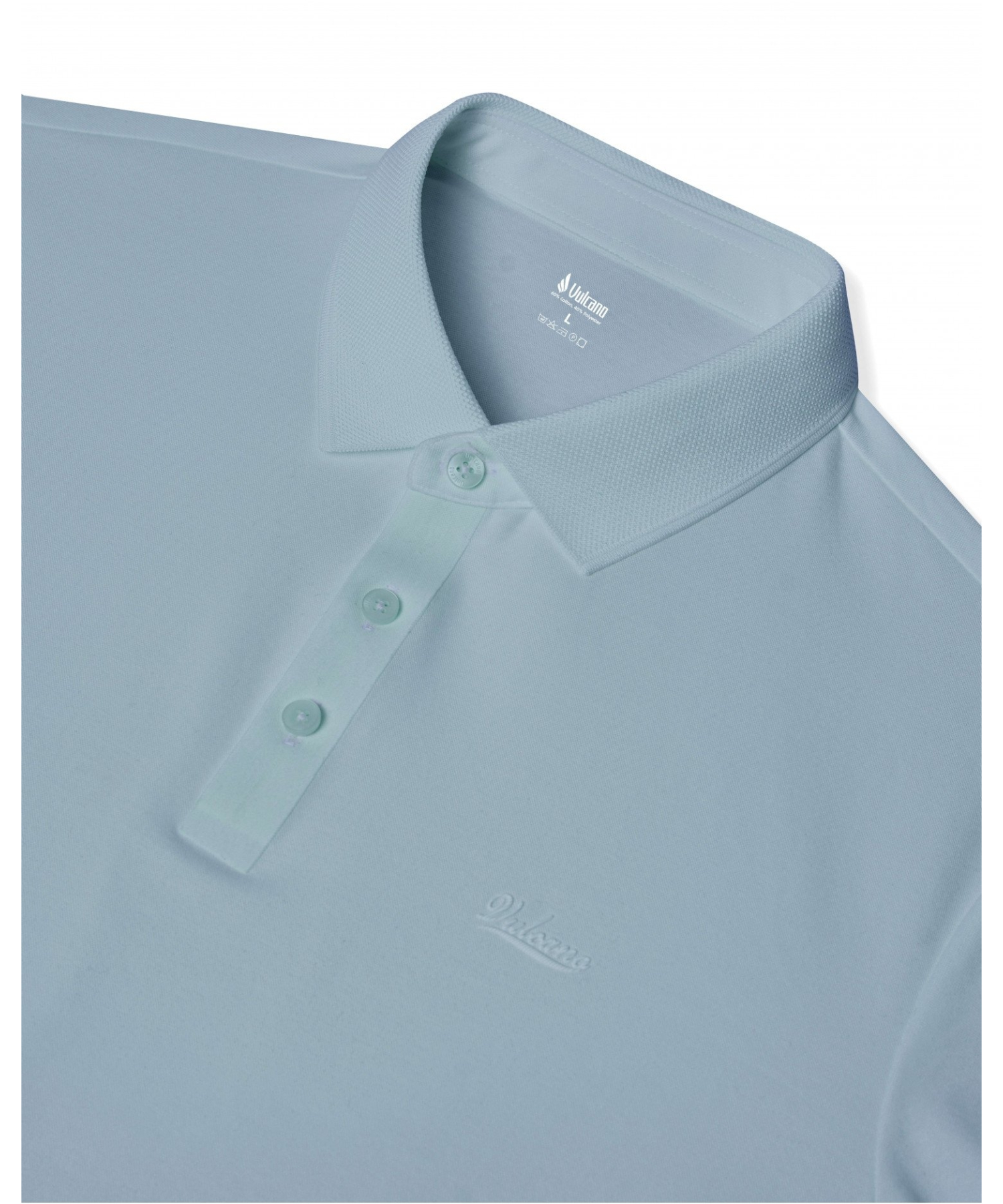 Áo Polo Nam Cotton Trơn 5005 - Xanh Nhạt