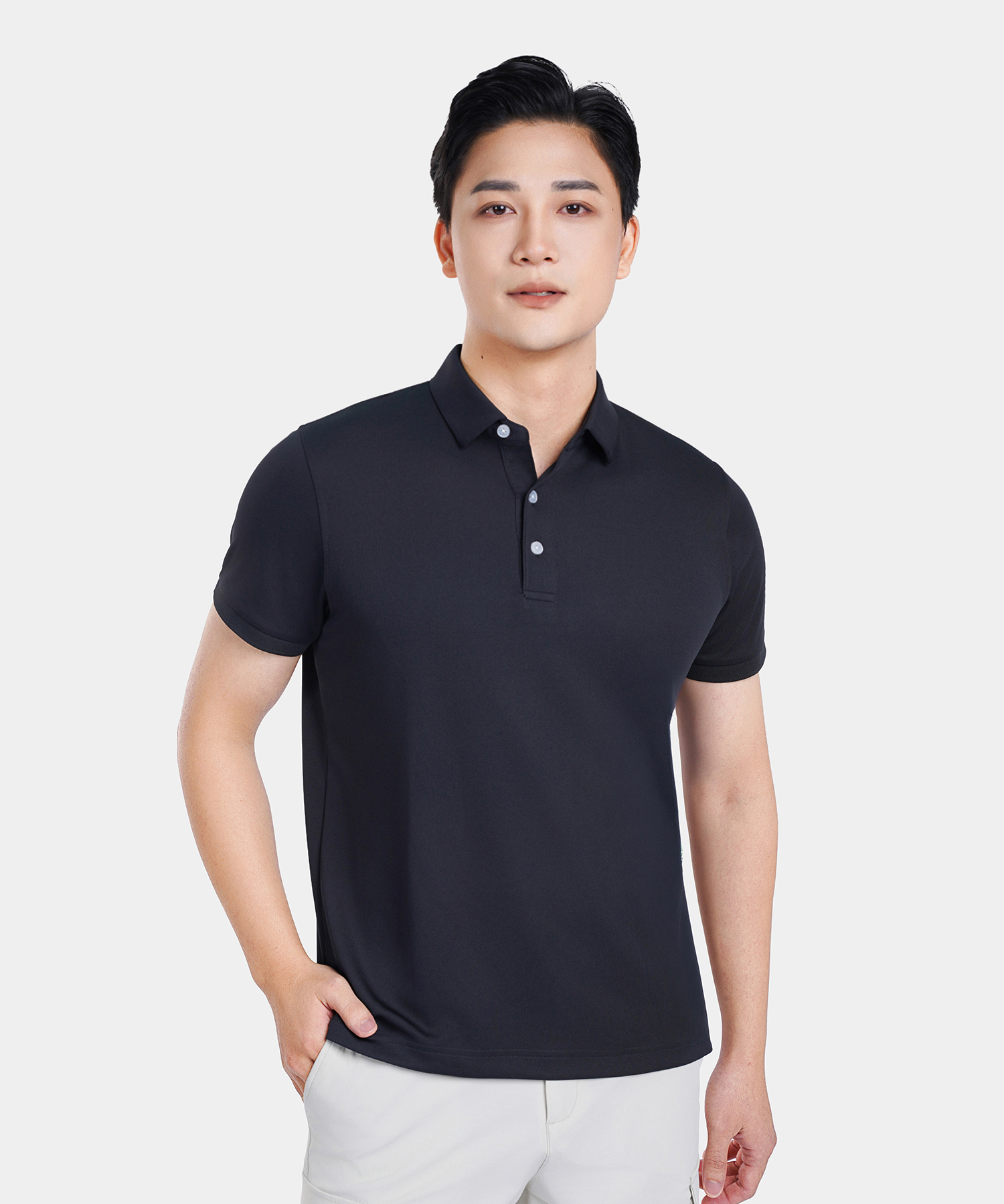 Áo Polo Nam Màu Đen TS26A0109