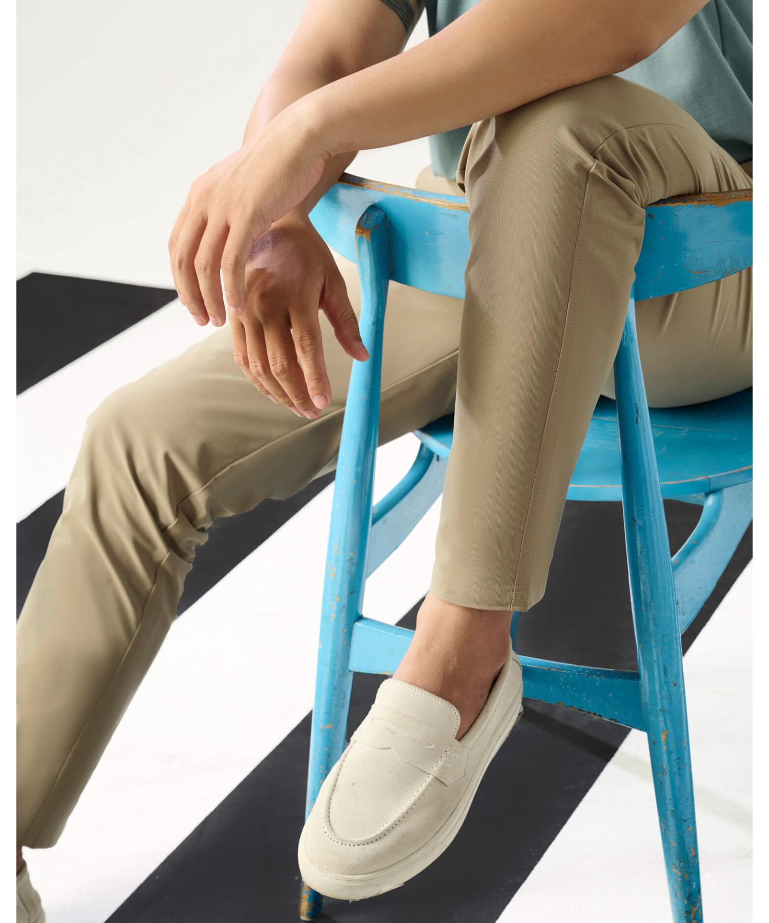 Quần Dài Kaki Nam Co Giãn 5003 - Nâu