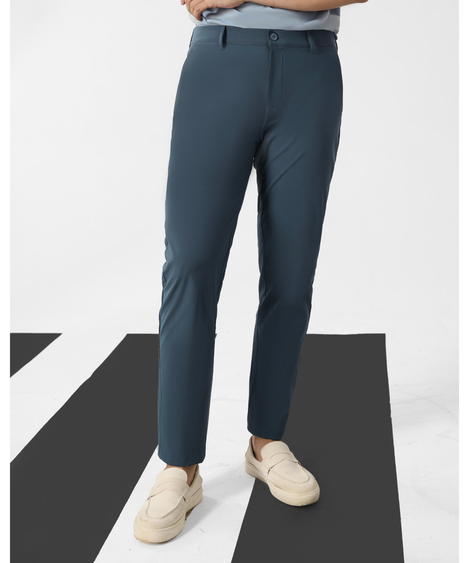 Quần Dài Kaki Nam Co Giãn 5003 - Xanh Nhạt