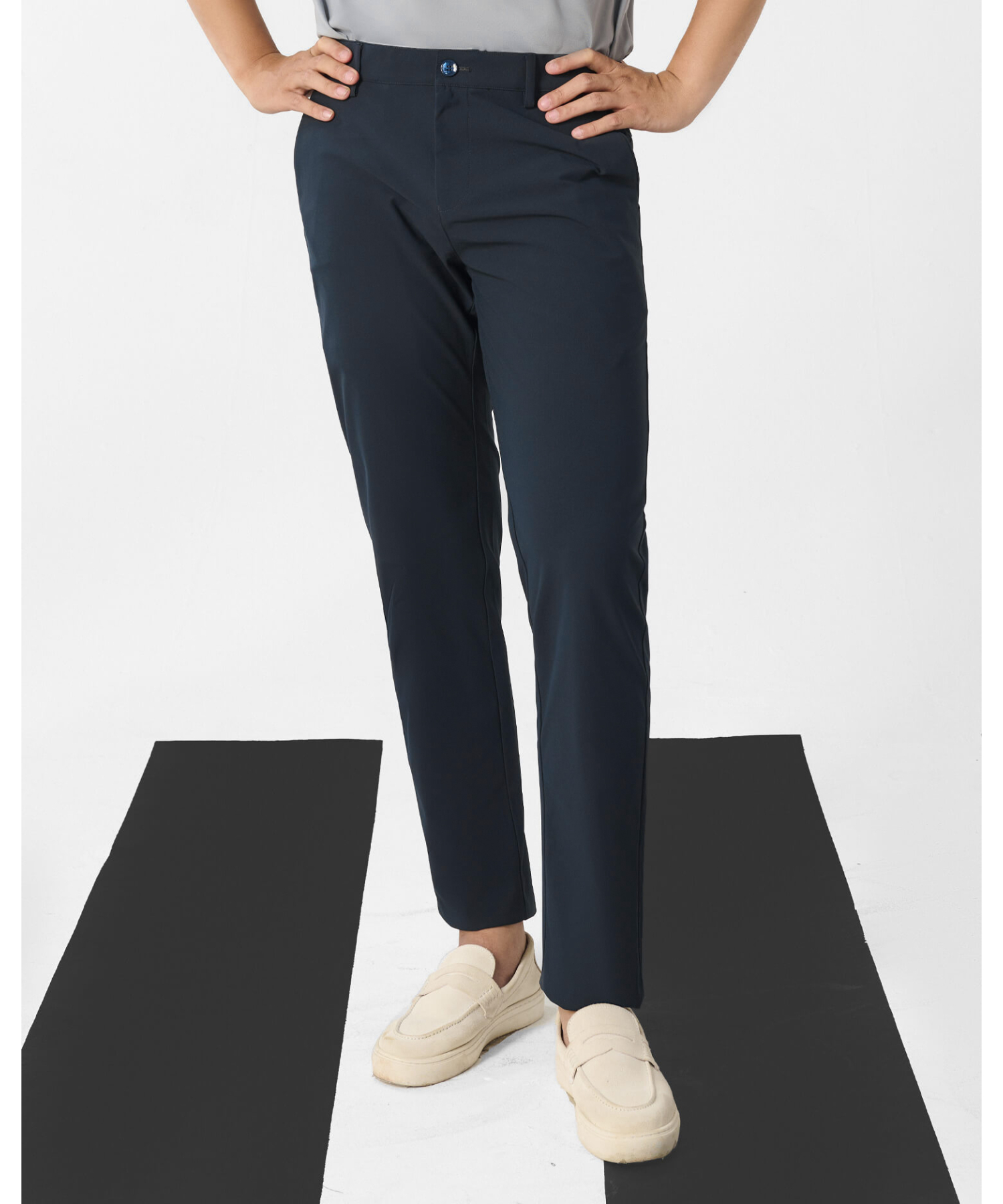 Quần Dài Kaki Nam Co Giãn 5003 - Xanh Đen