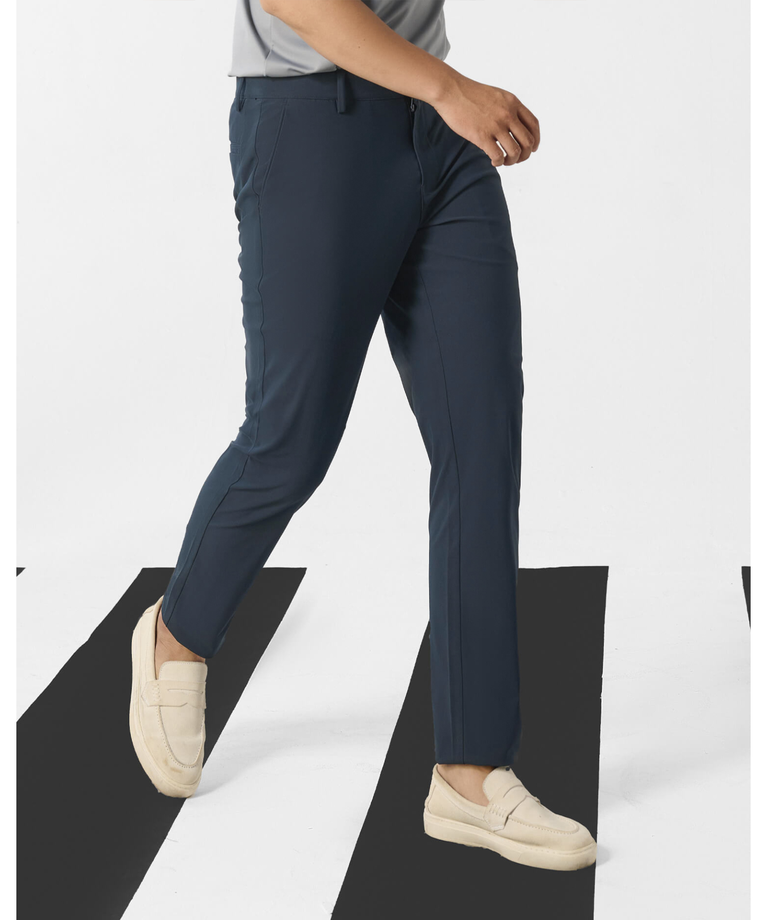 Quần Dài Kaki Nam Co Giãn 5003 - Xanh Đen