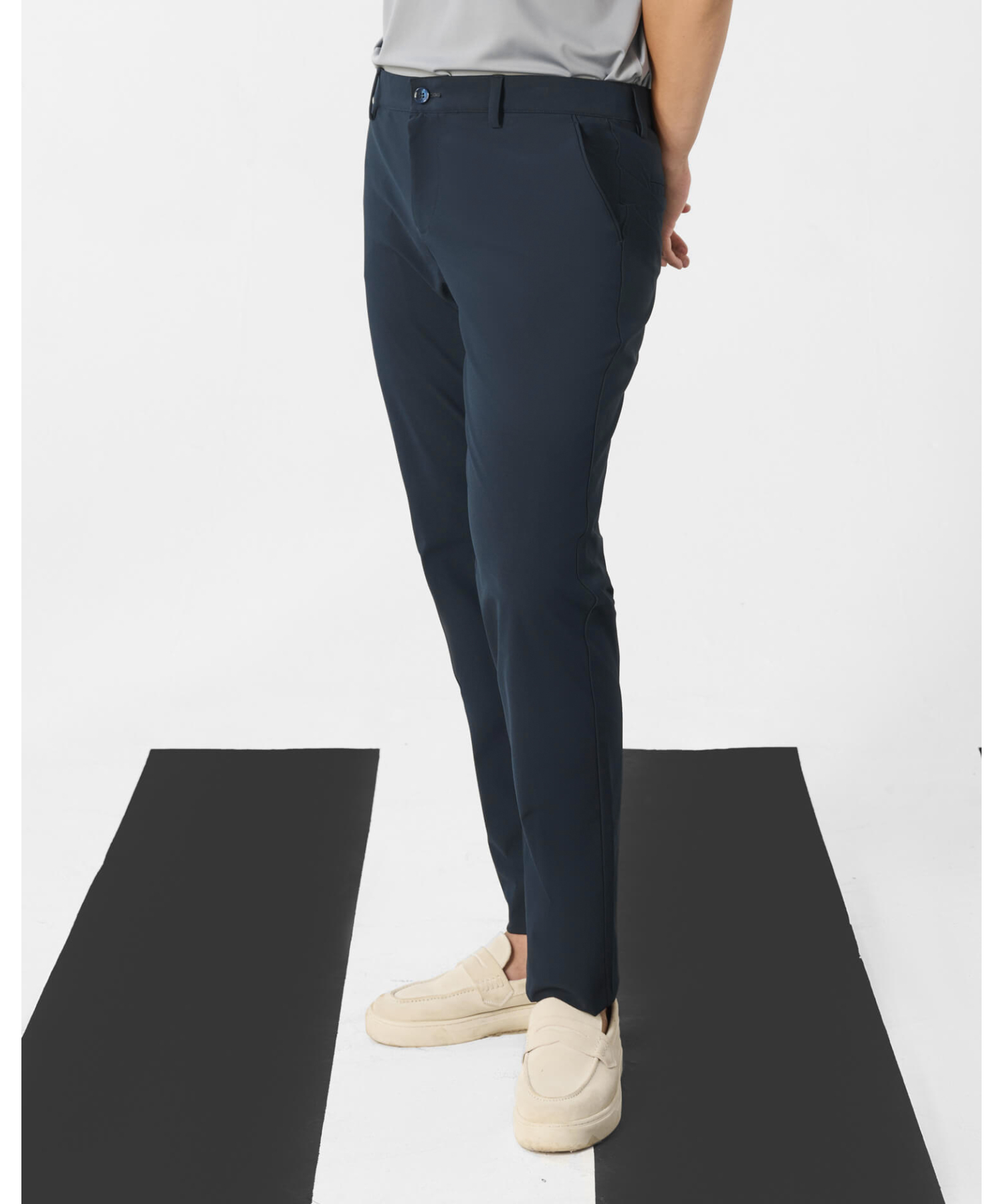 Quần Dài Kaki Nam Co Giãn 5003 - Xanh Đen