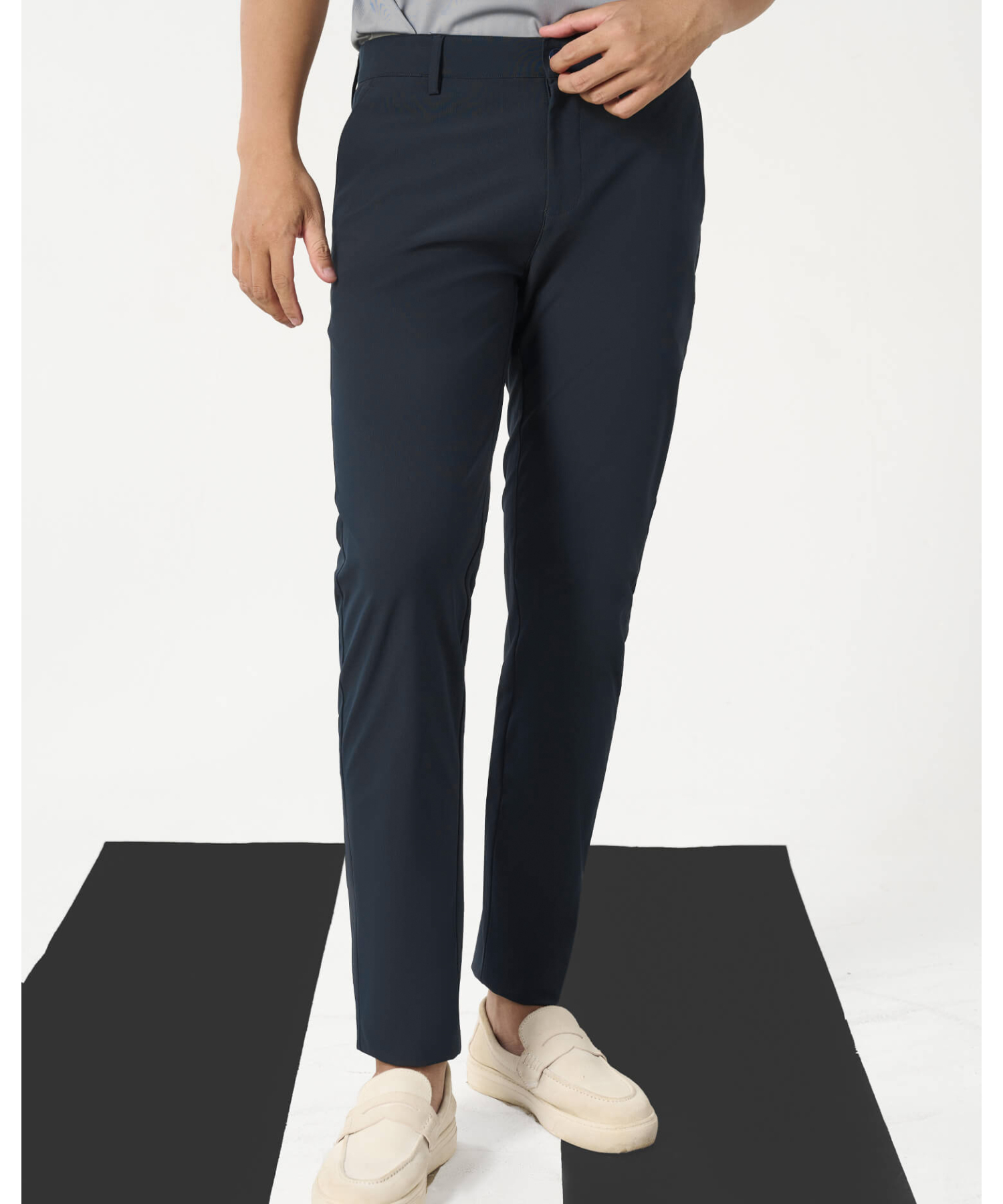 Quần Dài Kaki Nam Co Giãn 5003 - Xanh Đen