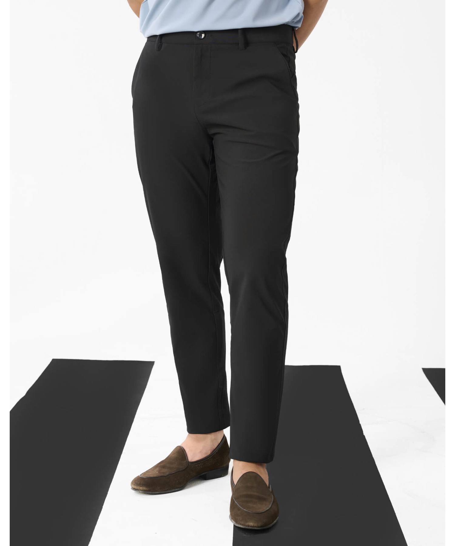 Quần Dài Kaki Nam Co Giãn 5003 - Đen