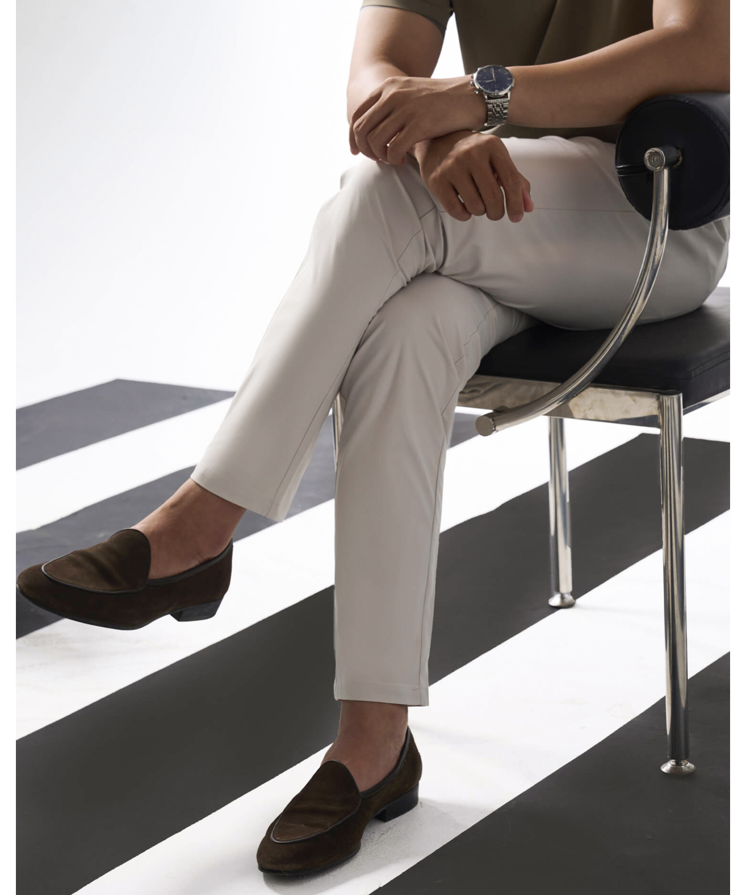 Quần Dài Kaki Nam Co Giãn 5003 - Be