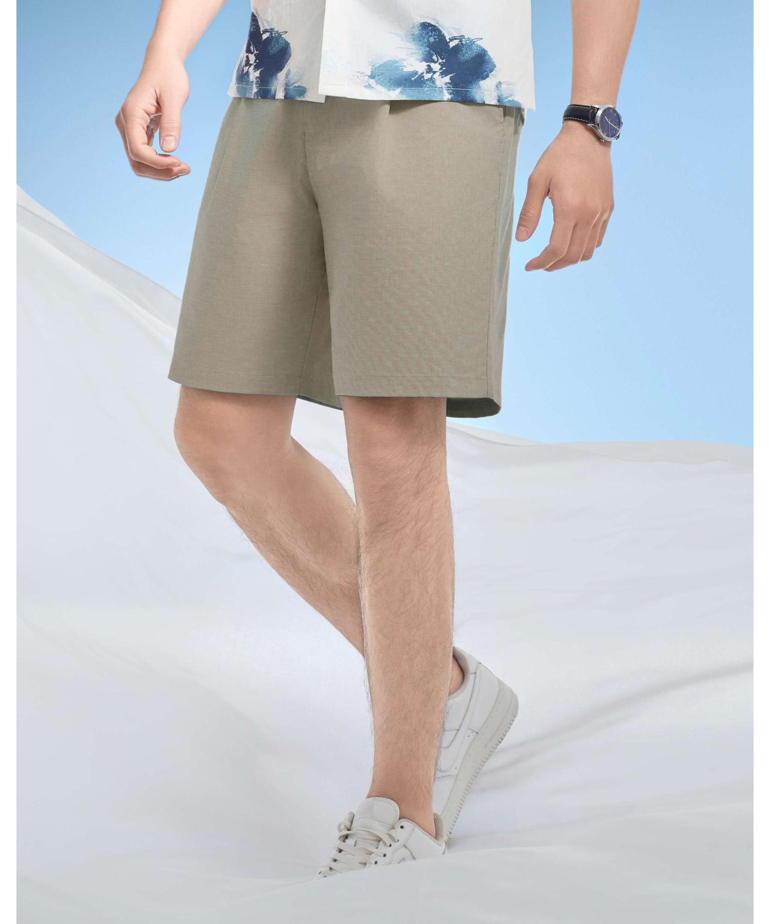 Quần Short Nam Trơn 5003 - Xám