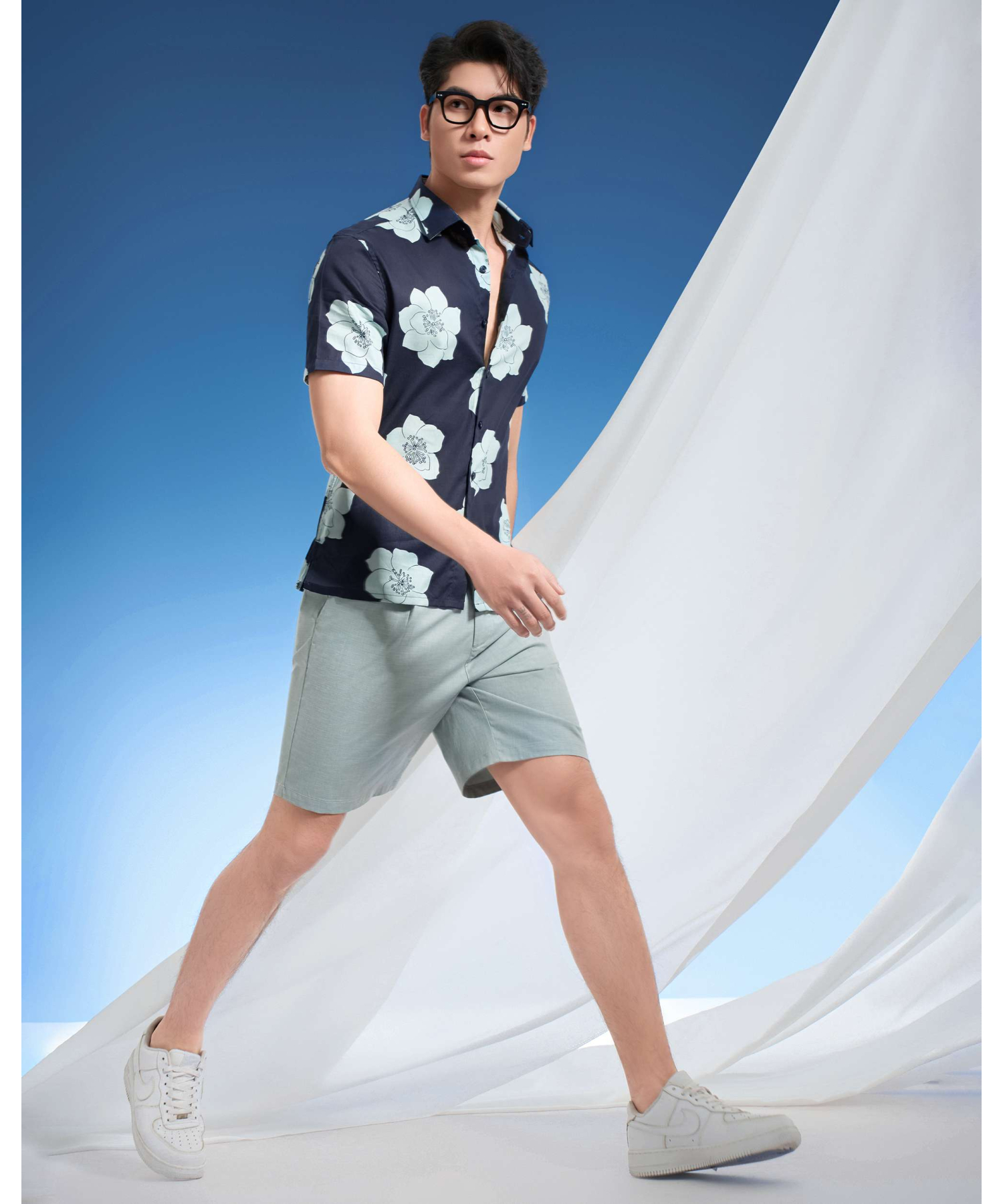 Quần Short Nam Trơn 5003 - Xám Nhạt