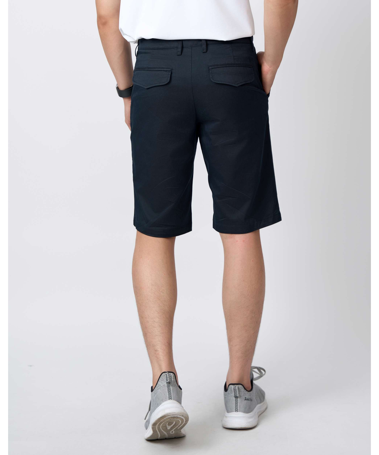 Quần Short Nam Trơn Cotton 5004 - Xanh Tím Than
