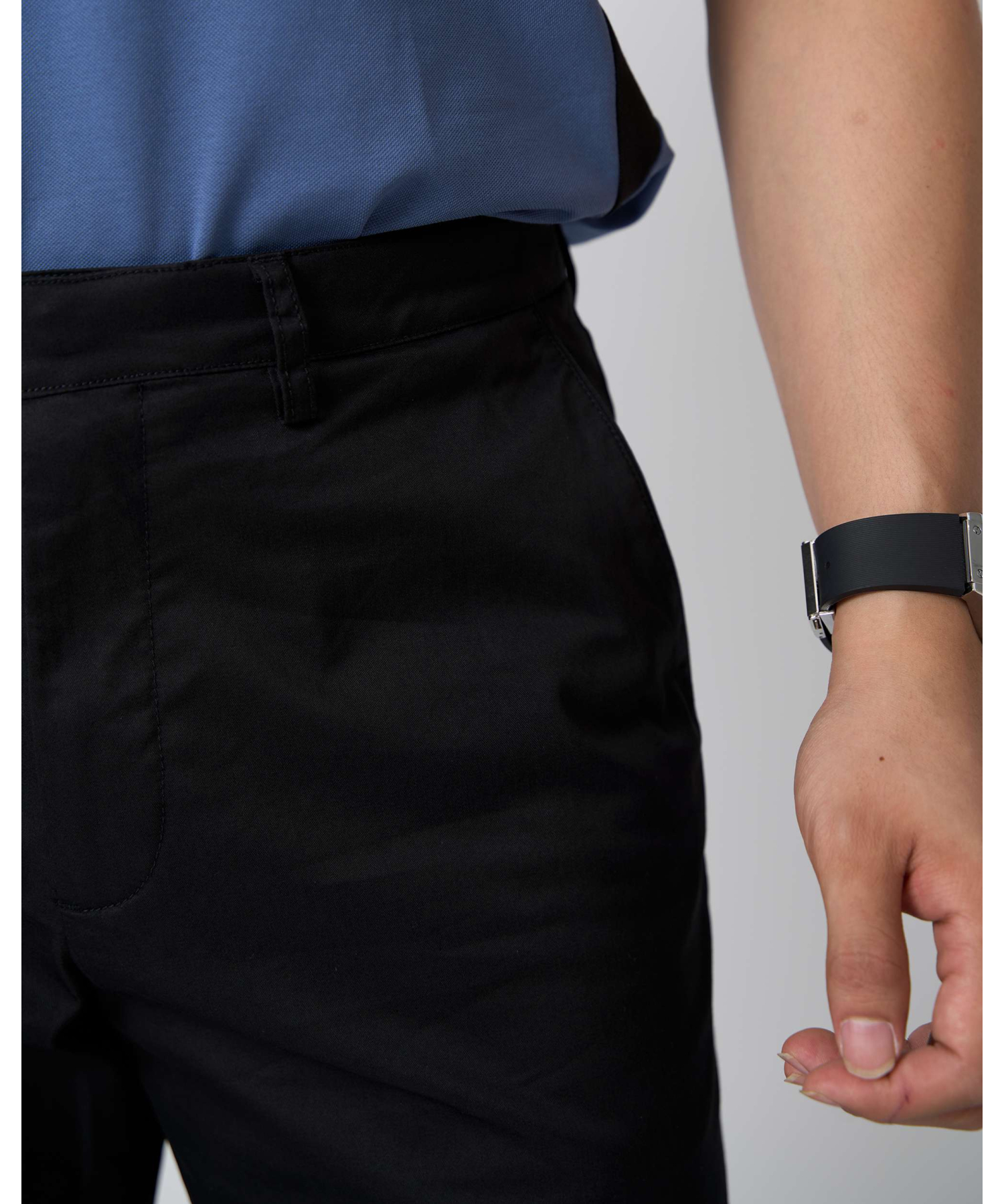 Quần Short Nam Trơn Cotton 5004 - Đen