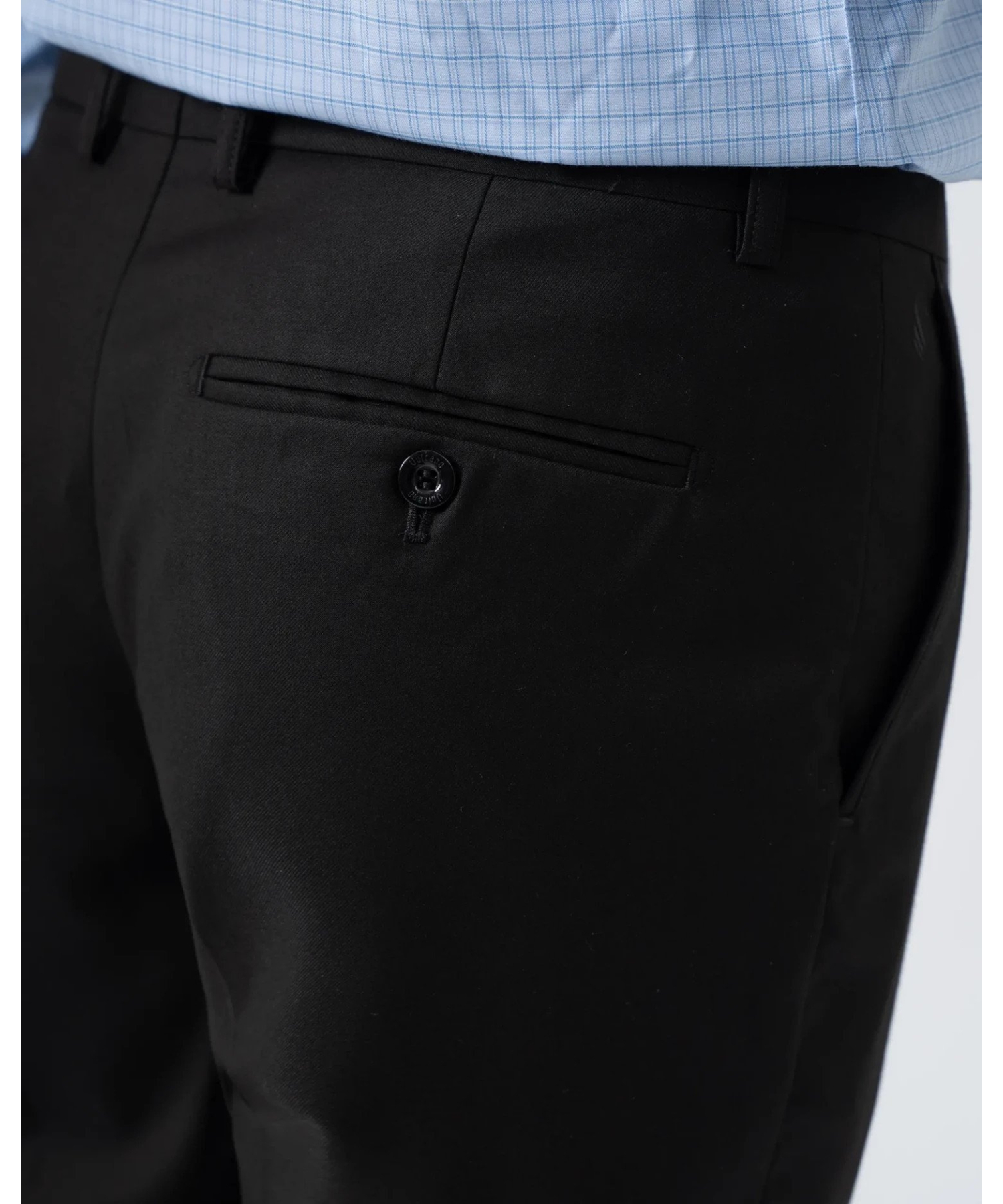 Quần Âu Nam Dáng Slim Không Chun 3007 - Đen