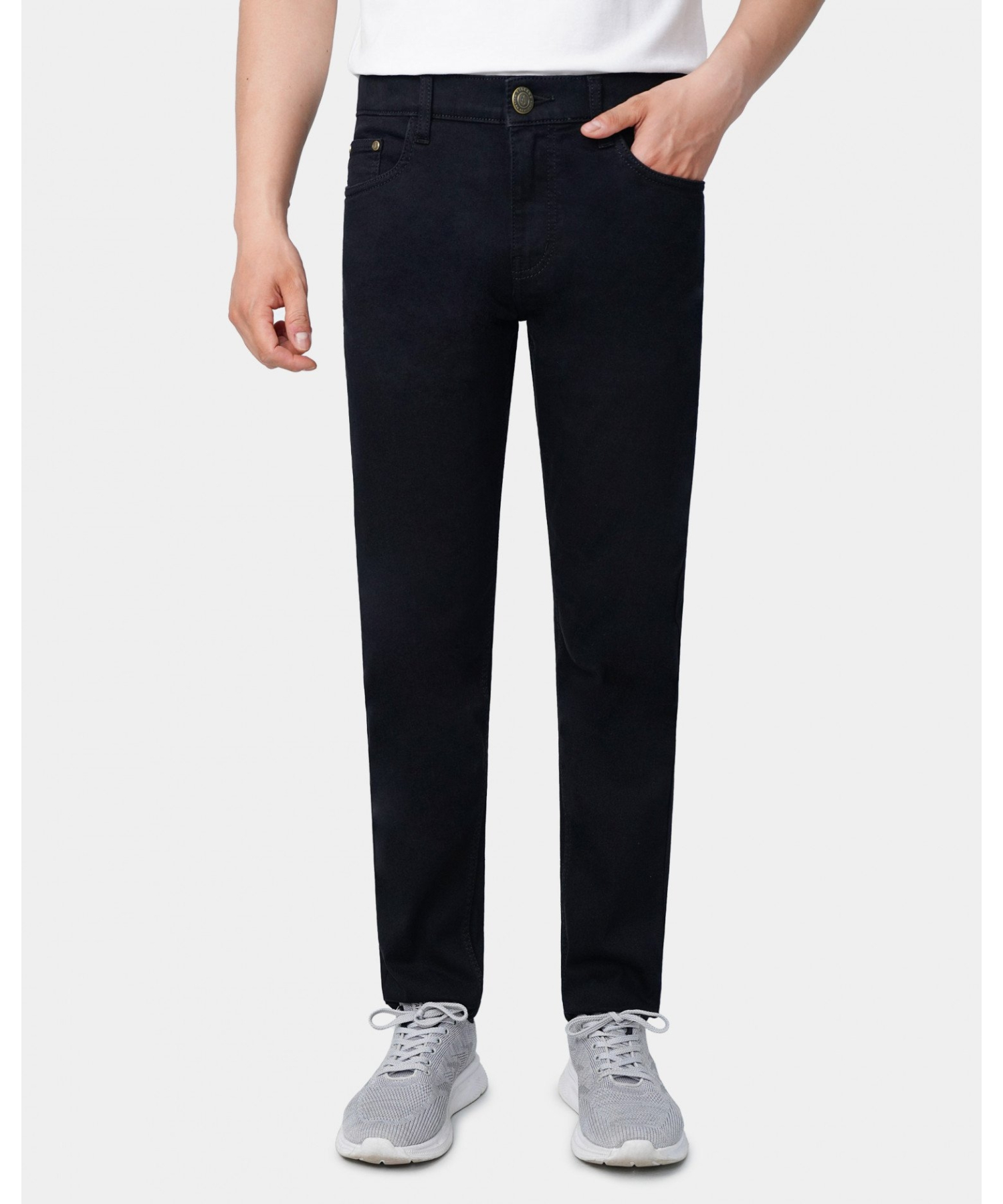 Quần Jeans Nam Basic Màu Đen 4004B