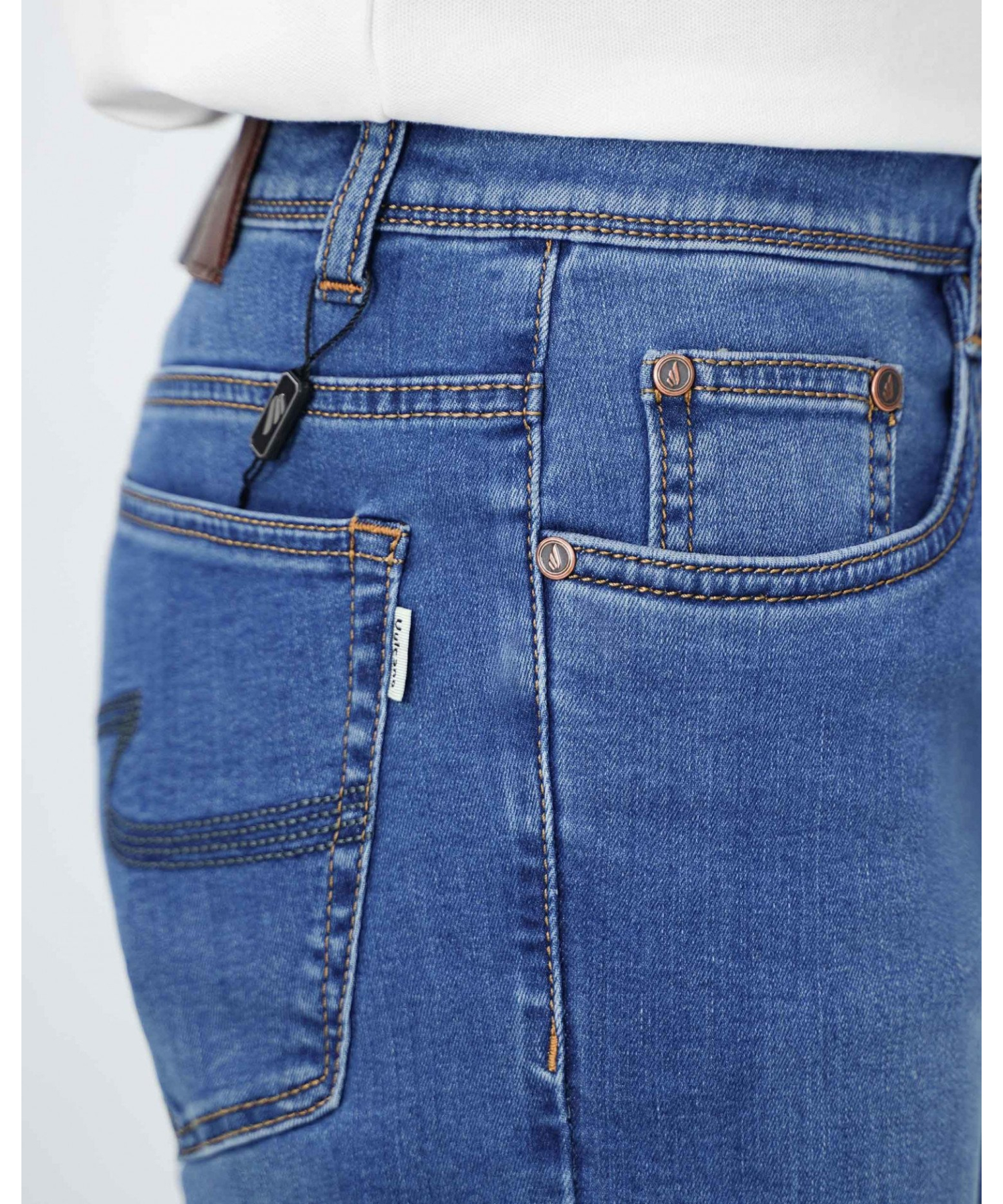 Quần Jeans Nam Basic Màu Xanh 4009A