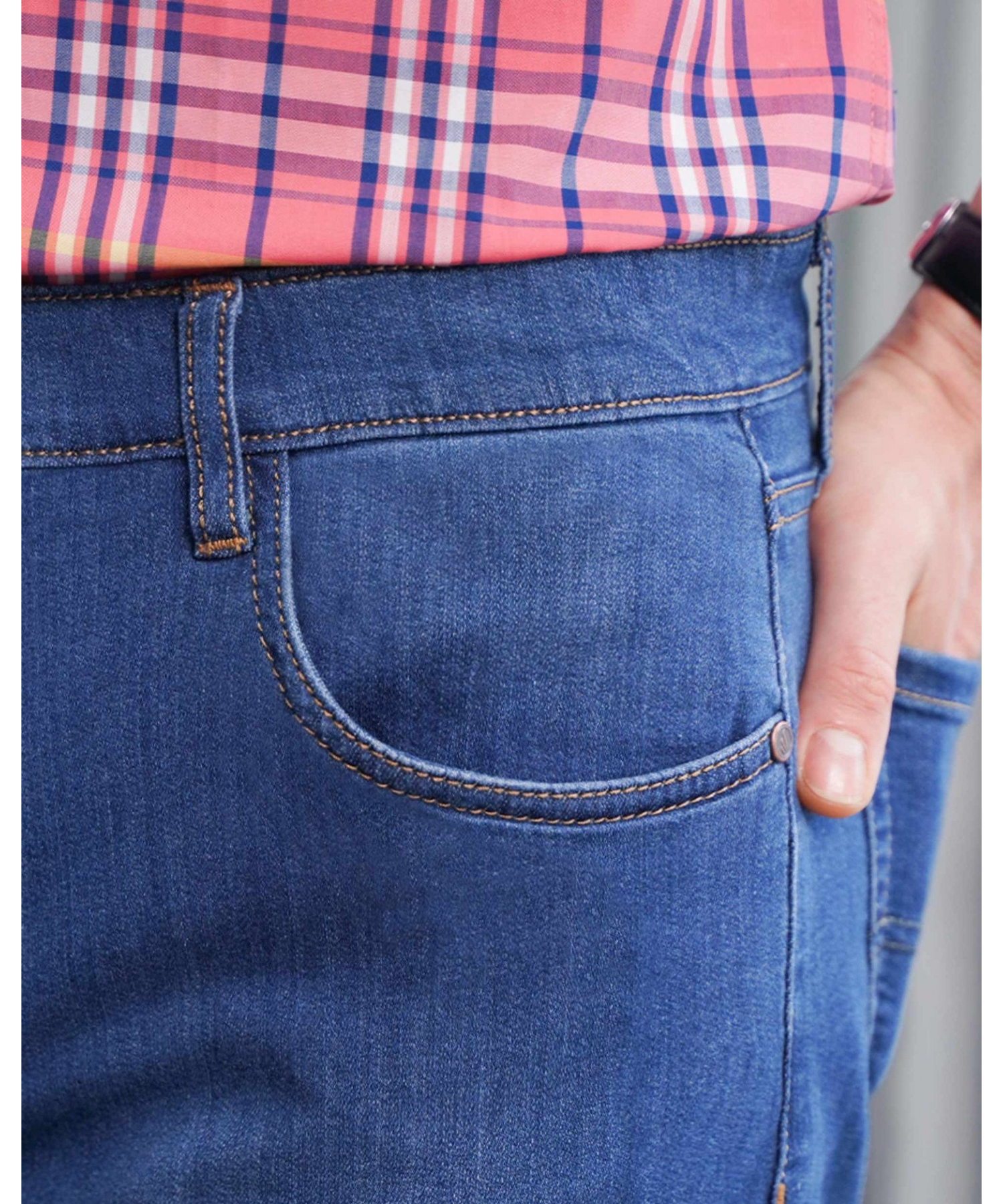Quần Jeans Nam Dáng Slimfit Màu Xanh 4003A
