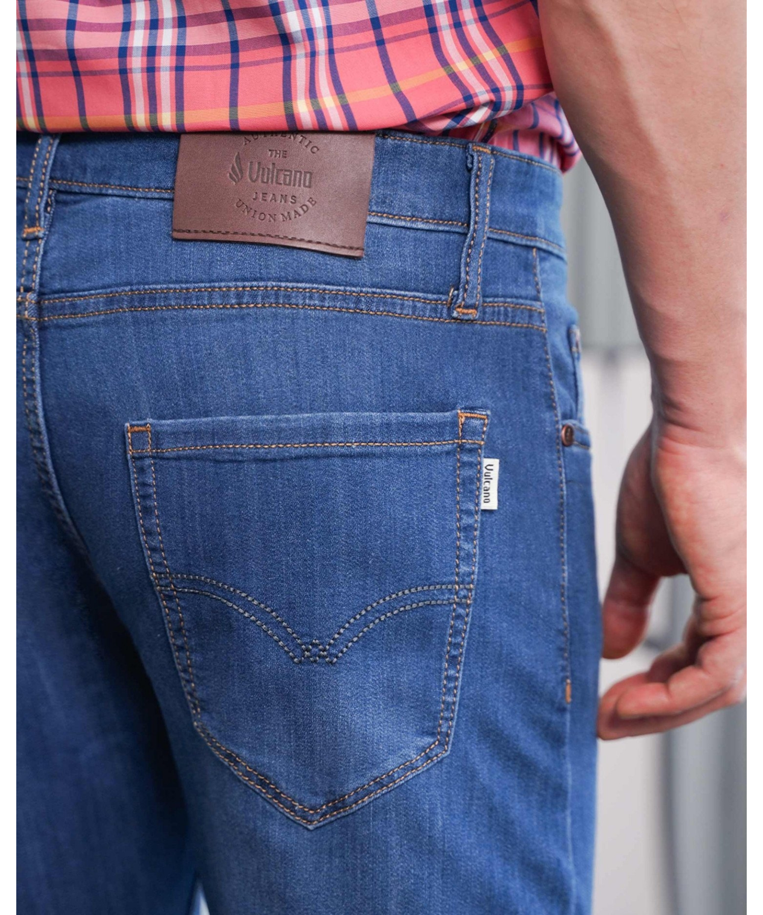 Quần Jeans Nam Dáng Slimfit Màu Xanh 4003A