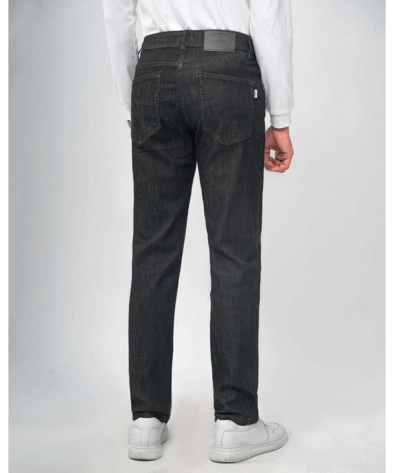 Quần Jeans Nam Dáng Suông Co Giãn 4024 - Đen Nhạt